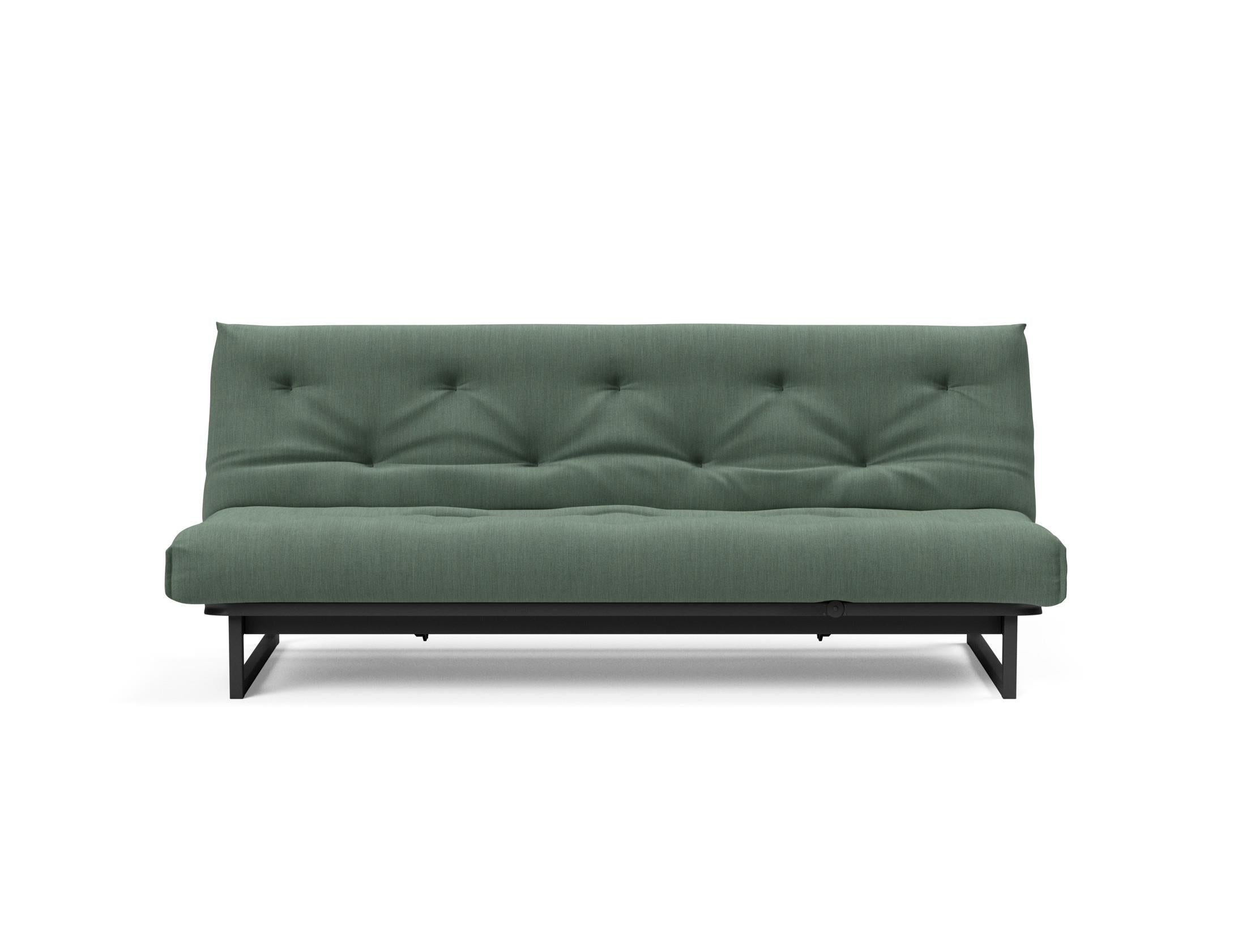 Fraction 120 Bettsofa Nordic Soft Spring: stilvolles skandinavisches Sofa, perfekt für kleine Wohnungen, vereint Komfort und Funktionalität für entspannte Nächte.