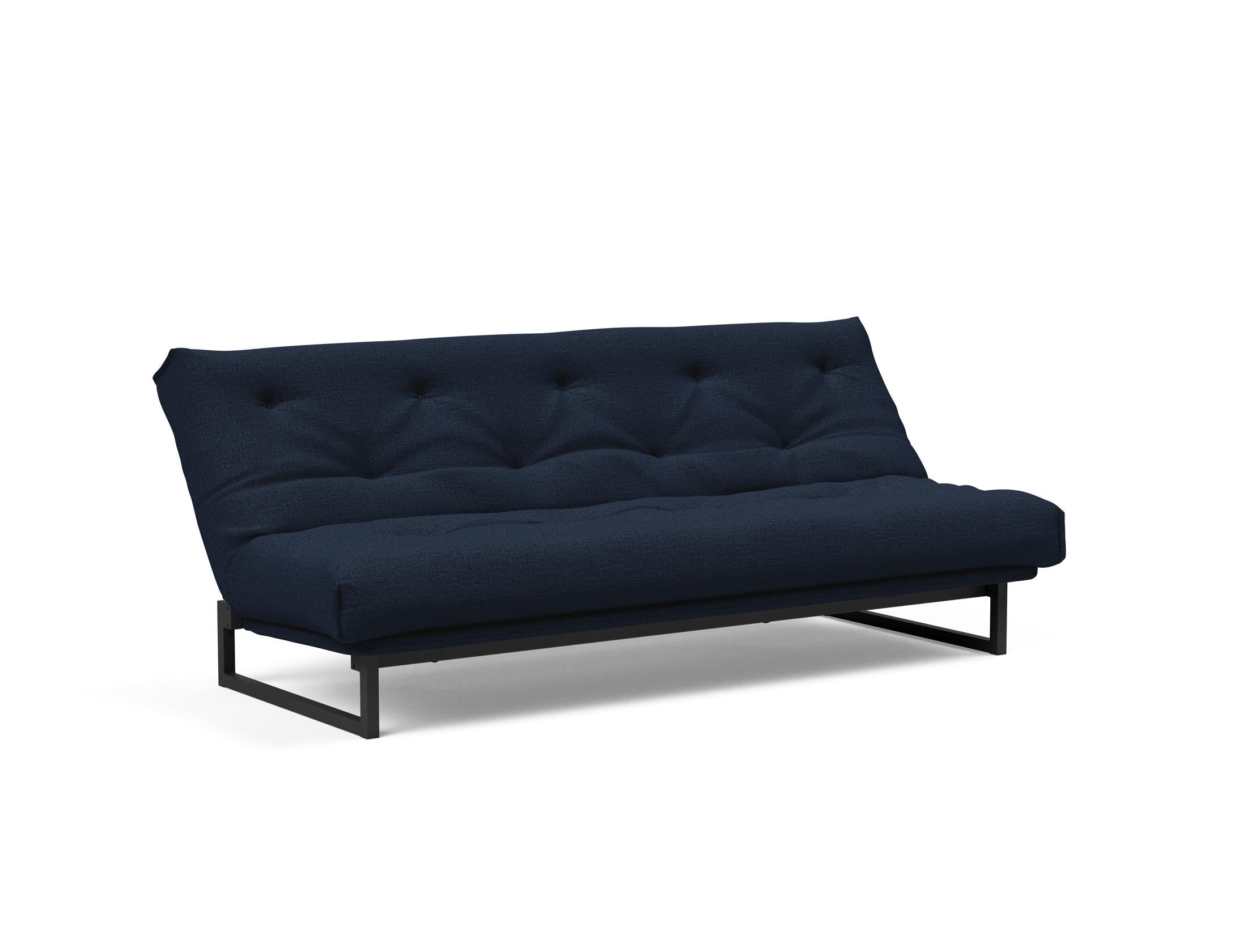 Fraction 120 Bettsofa Nordic: Elegantes Schlafsofa mit hochwertigem Soft Spring Bezug, perfekt für modernes Wohnen und entspannte Nächte.
