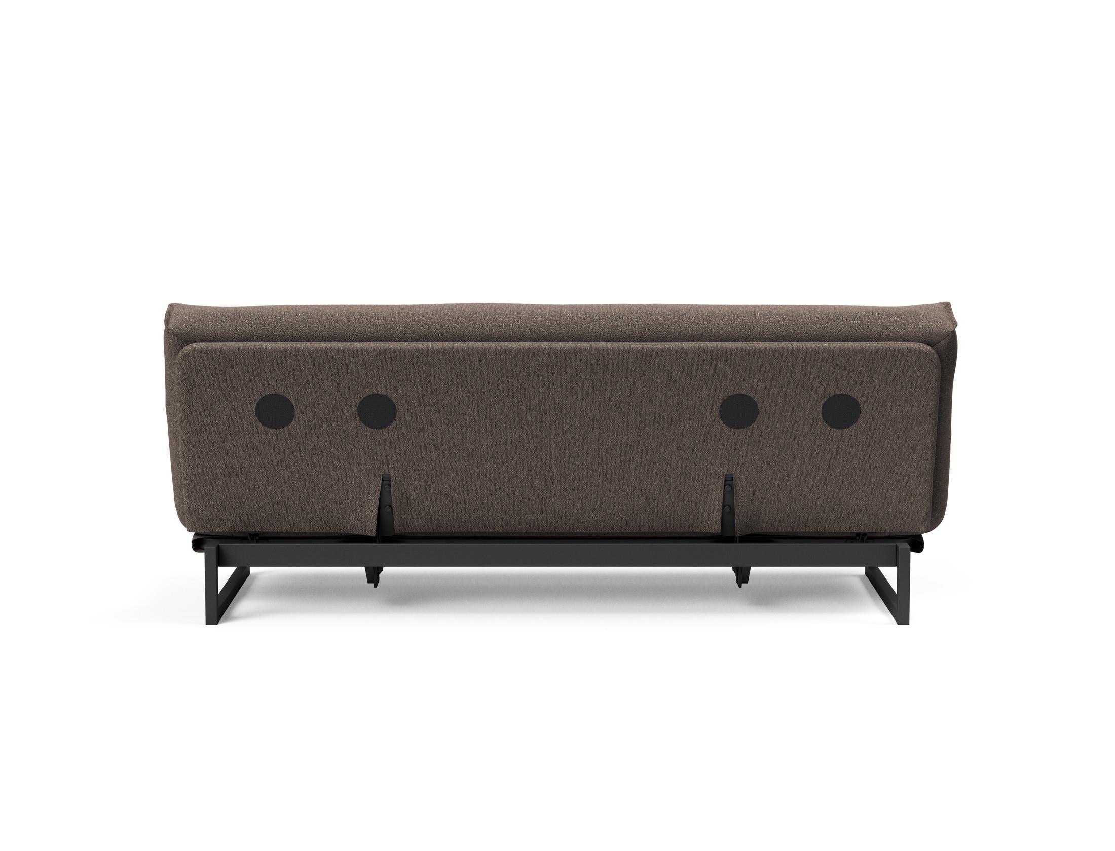 Fraction 120 Bettsofa Nordic: Stilvolles Schlafsofa mit weichem Soft Spring Bezug, ideal für gemütliche Nächte und zeitgemäße Einrichtung.