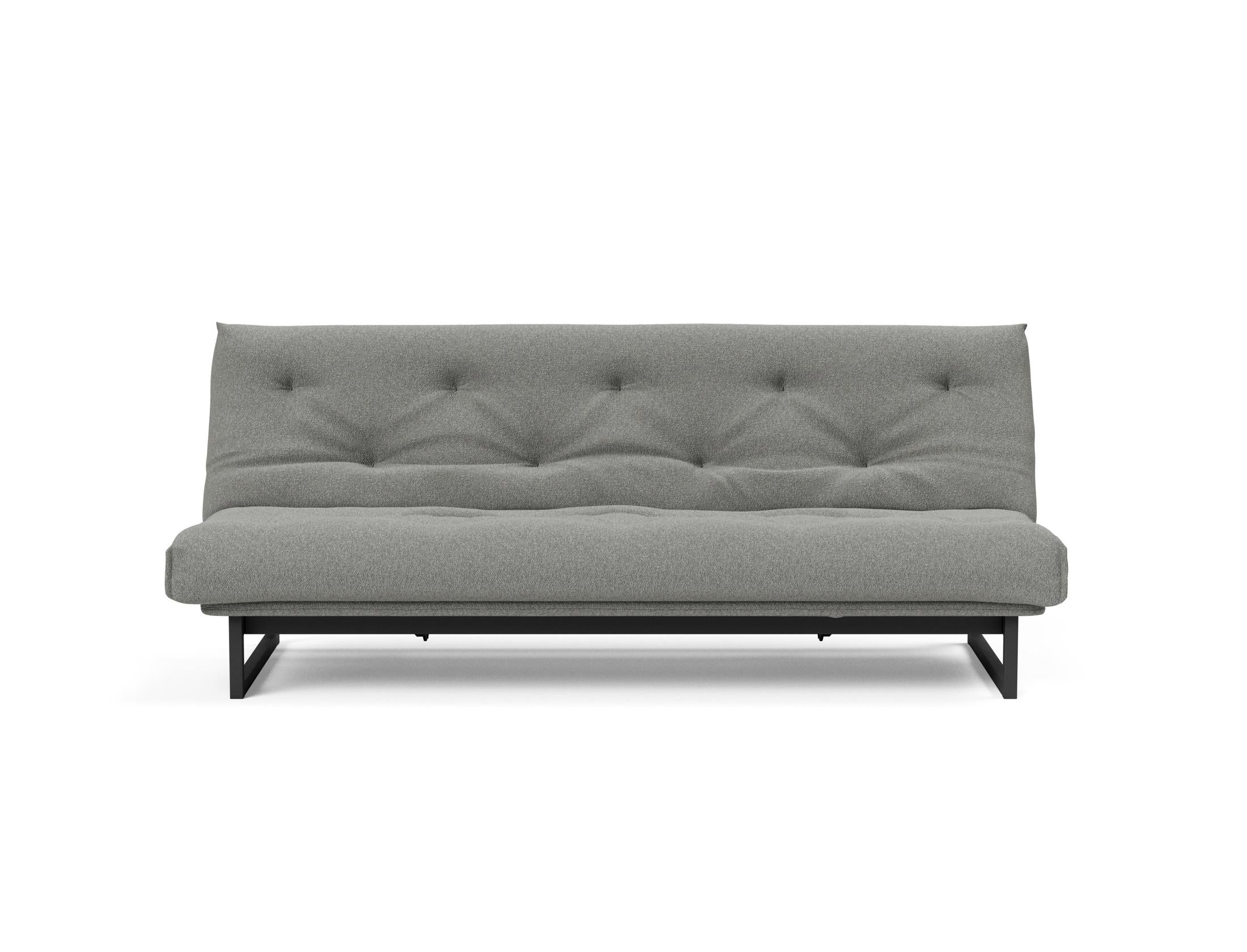 Fraction 120 Bettsofa Nordic: Elegantes Schlafsofa mit hochwertigem Soft Spring Bezug, perfekt für entspannte Nächte und modernes Wohndesign.