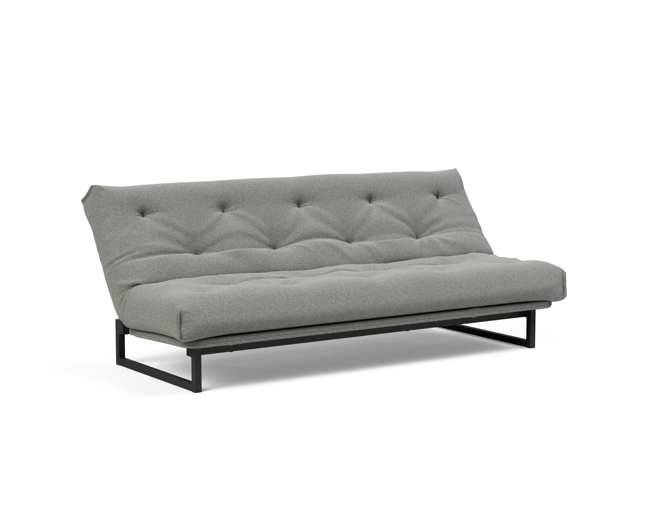 Fraction 120 Bettsofa Nordic: Stilvolles Schlafsofa mit weichem Soft Spring Bezug, ideal für gemütliche Nächte und zeitgemäße Einrichtung.