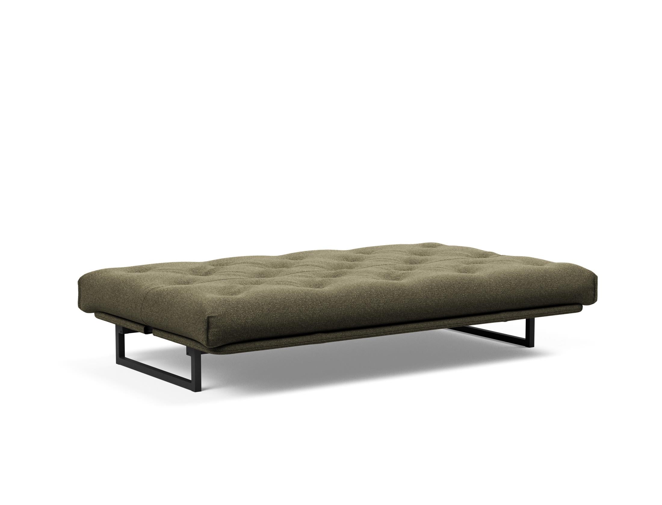 Fraction 120 Bettsofa Nordic: Stilvolles Schlafsofa mit weichem Soft Spring Bezug, ideal für gemütliche Nächte und zeitgemäße Einrichtung.