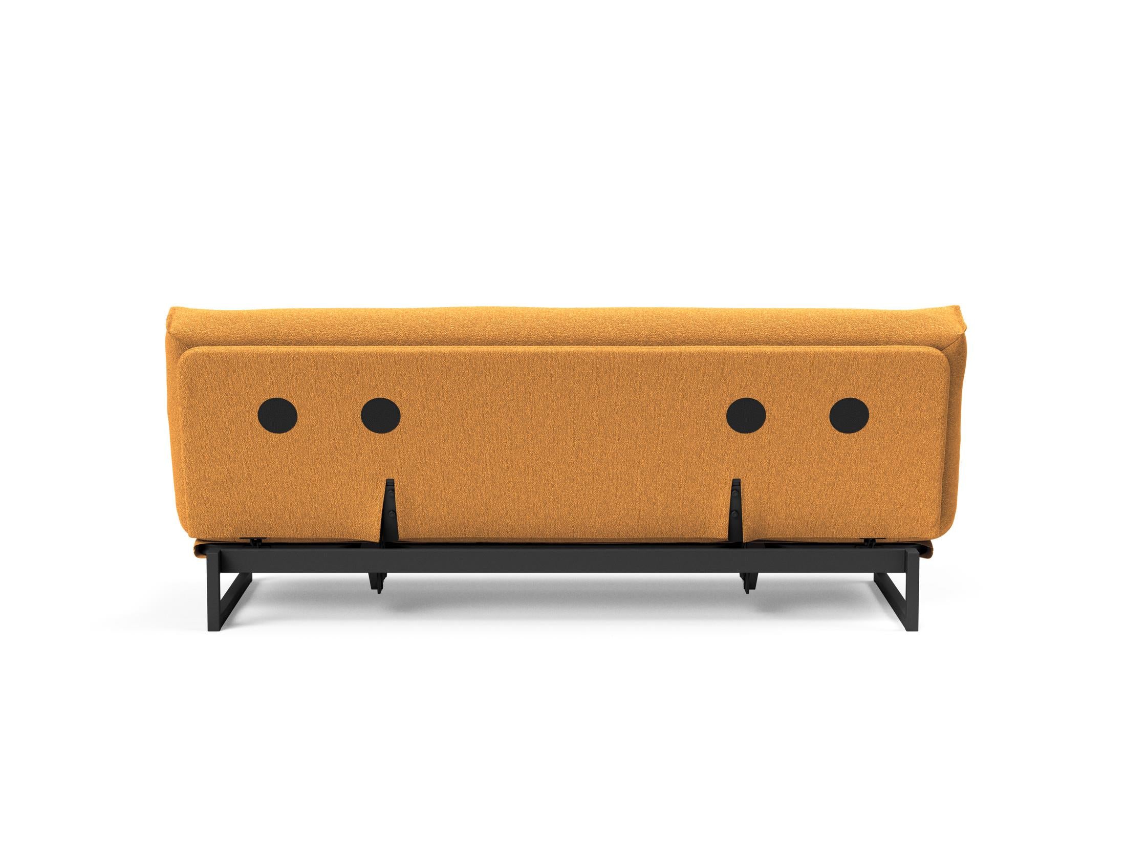Fraction 120 Bettsofa Nordic: Stilvolles Schlafsofa mit weichem Soft Spring Bezug, ideal für gemütliche Nächte und zeitgemäße Einrichtung.