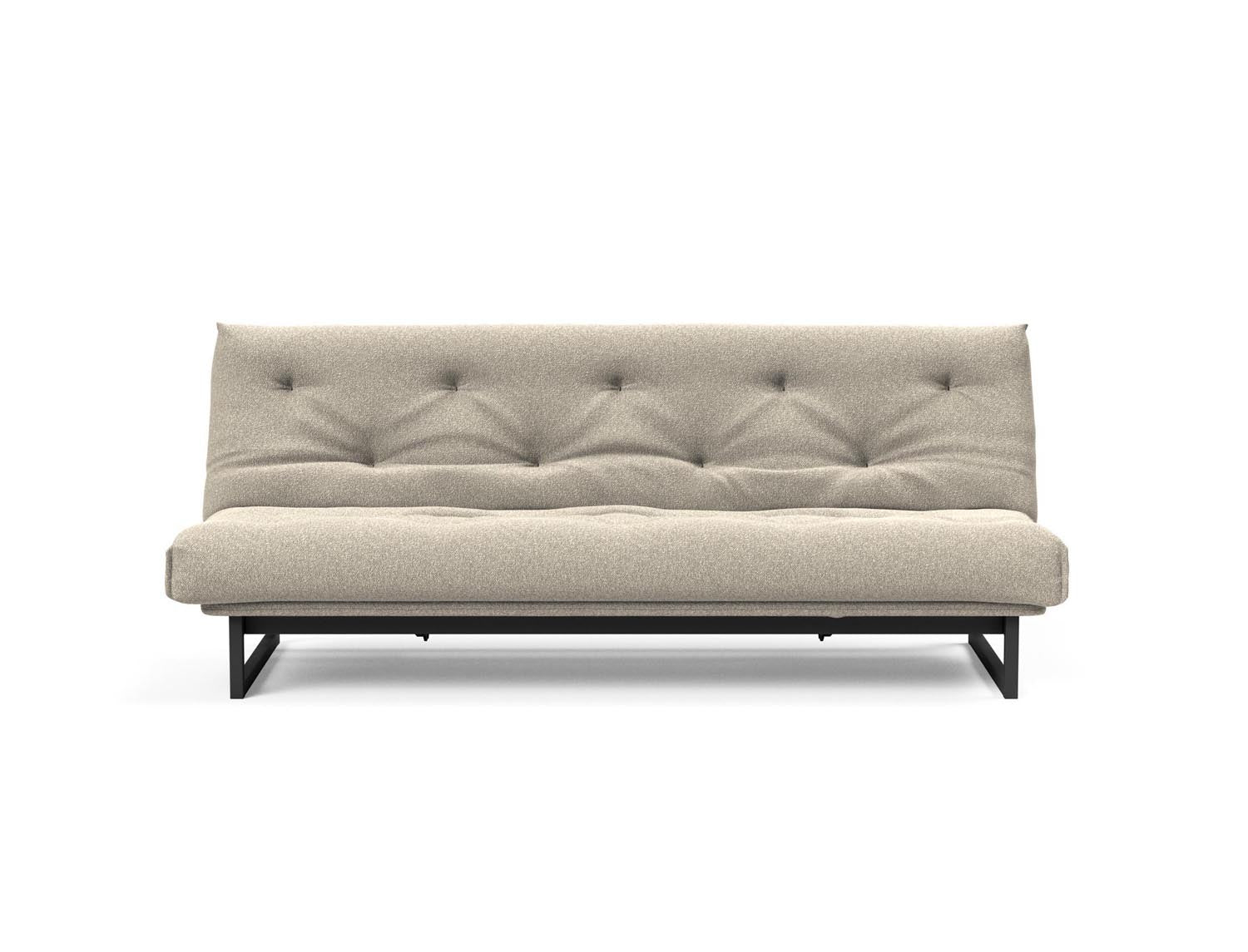 Fraction 120 Bettsofa Nordic: Stilvolles Schlafsofa mit weichem Soft Spring Bezug, ideal für gemütliche Nächte und zeitgemäße Einrichtung.