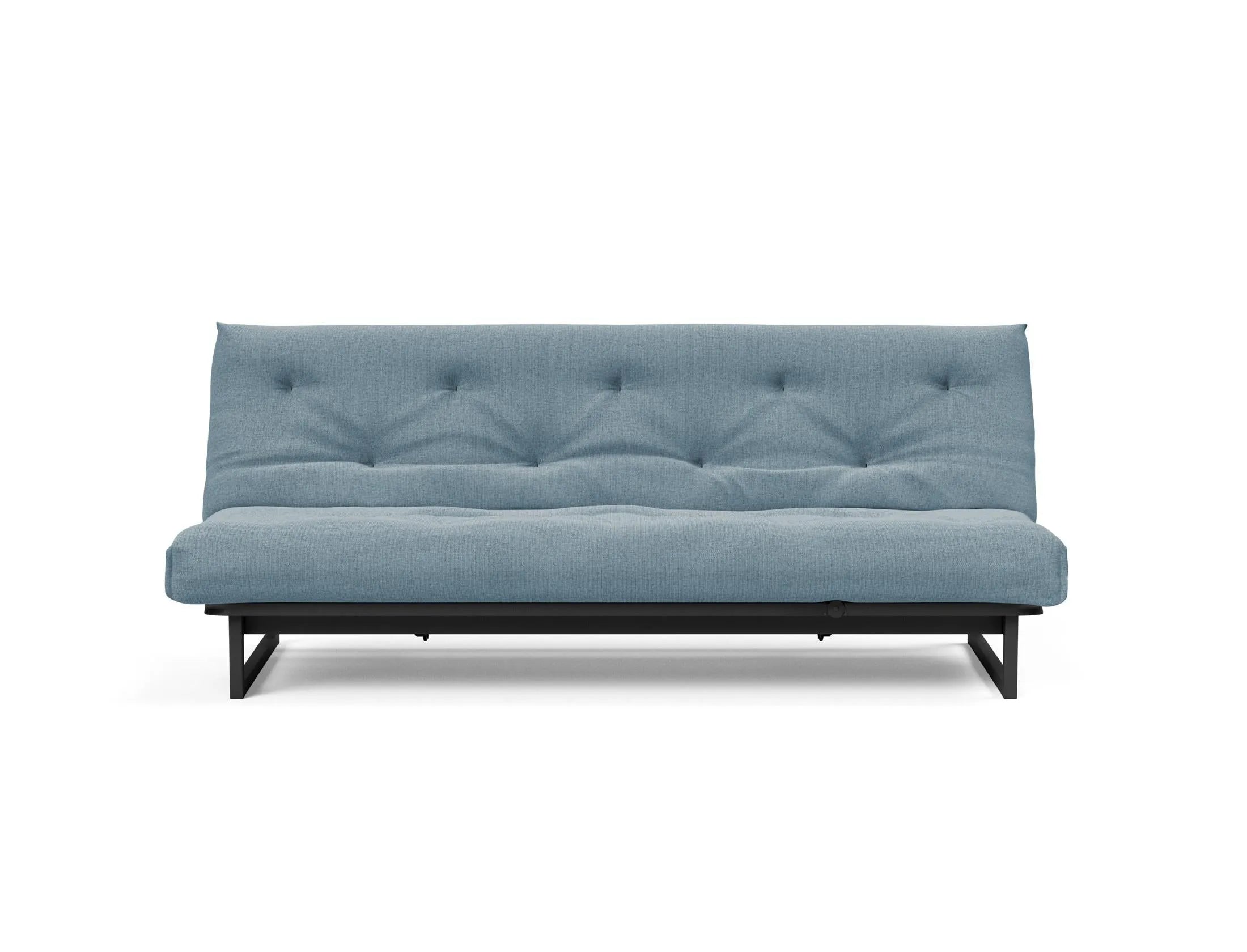 Fraction 120 Bettsofa Nordic Soft Spring: stilvolles skandinavisches Sofa, perfekt für kleine Wohnungen, vereint Komfort und Funktionalität für entspannte Nächte.