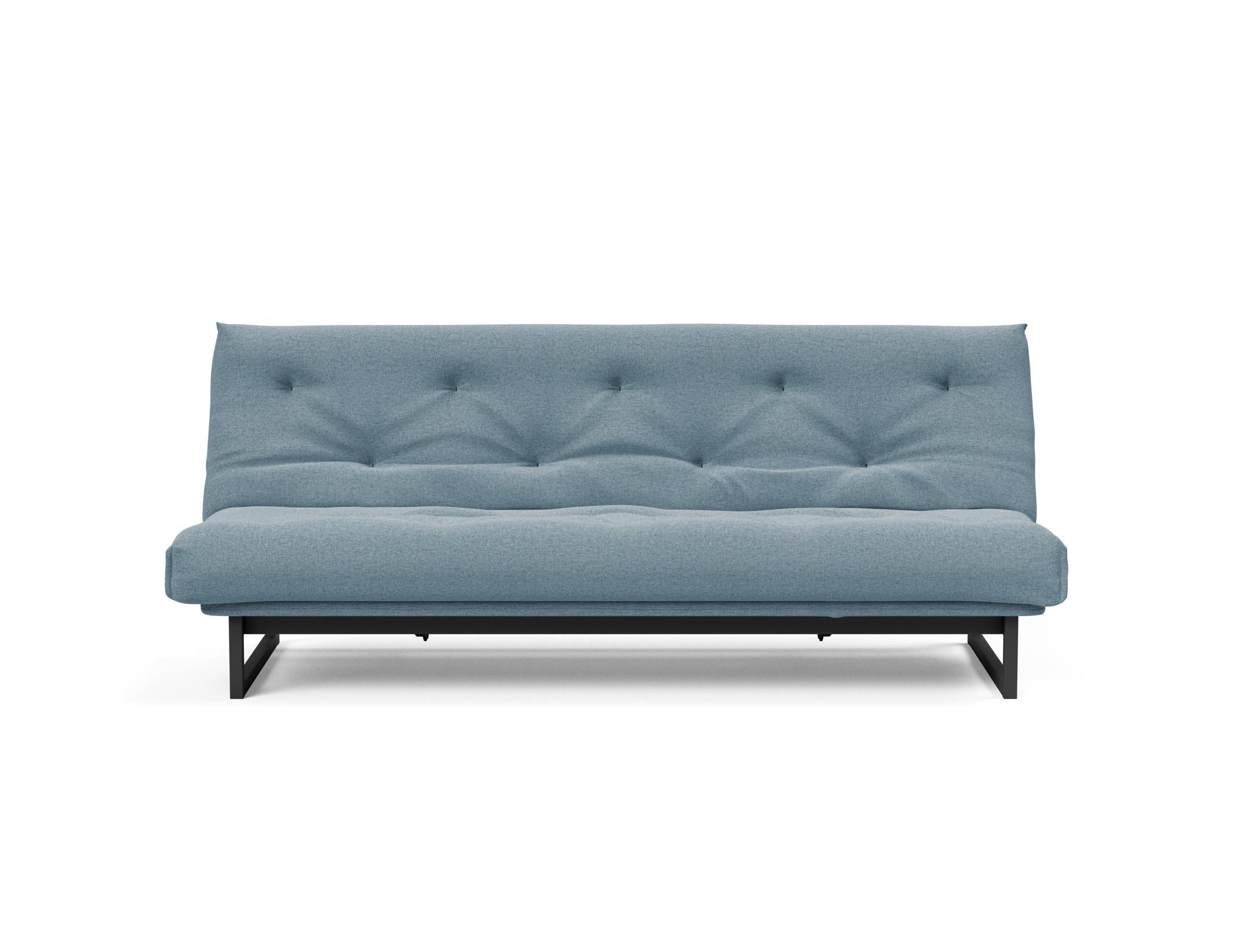 Fraction 120 Bettsofa Nordic: Elegantes Schlafsofa mit hochwertigem Soft Spring Bezug, perfekt für entspannte Nächte und modernes Wohndesign.