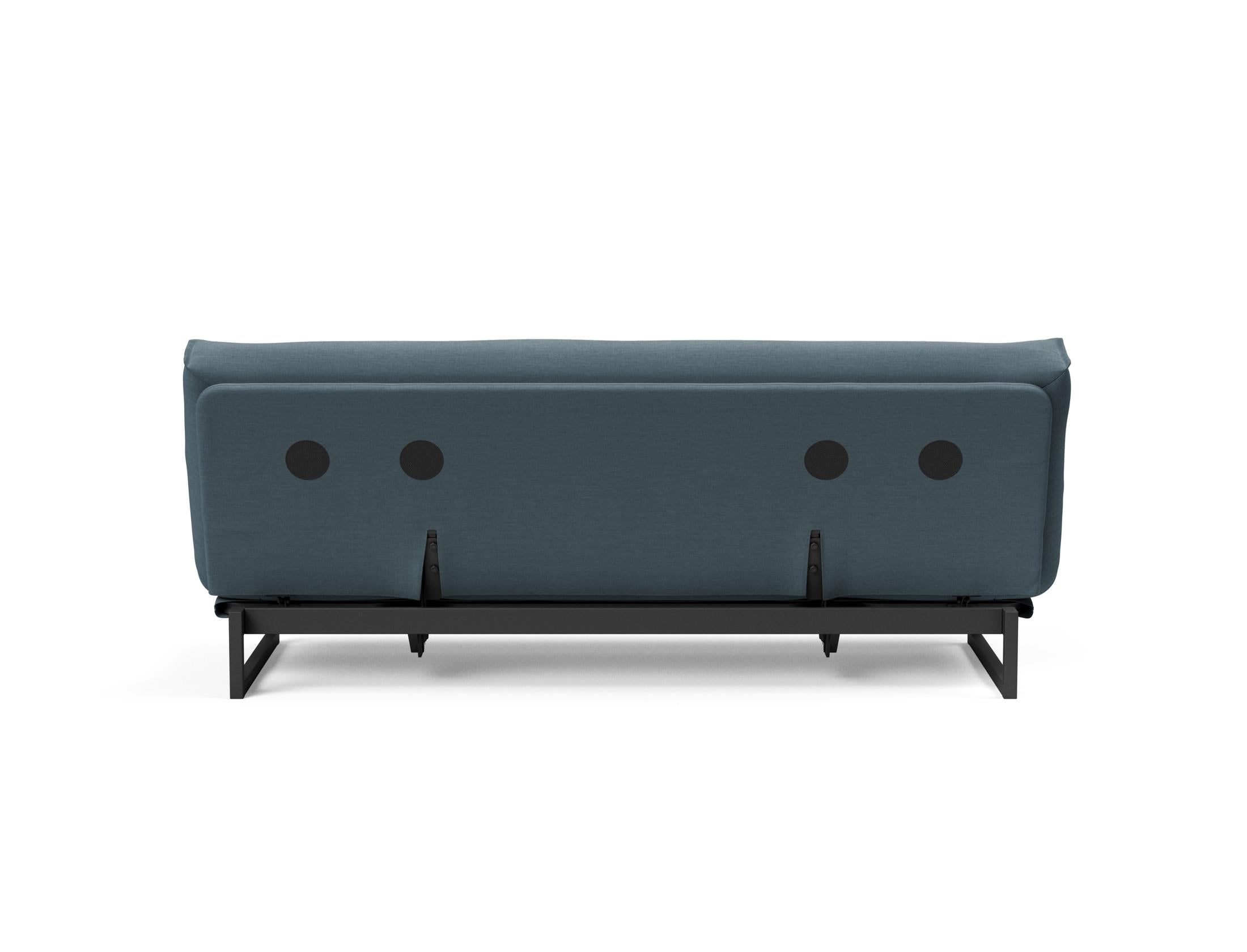 Fraction 120 Bettsofa Nordic: Stilvolles Schlafsofa mit weichem Soft Spring Bezug, ideal für gemütliche Nächte und zeitgemäße Einrichtung.