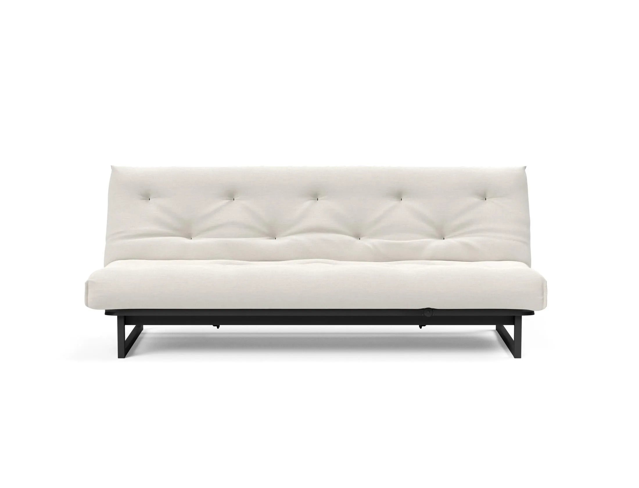 Fraction 120 Bettsofa Nordic Soft Spring: stilvolles skandinavisches Sofa, perfekt für kleine Wohnungen, vereint Komfort und Funktionalität für entspannte Nächte.