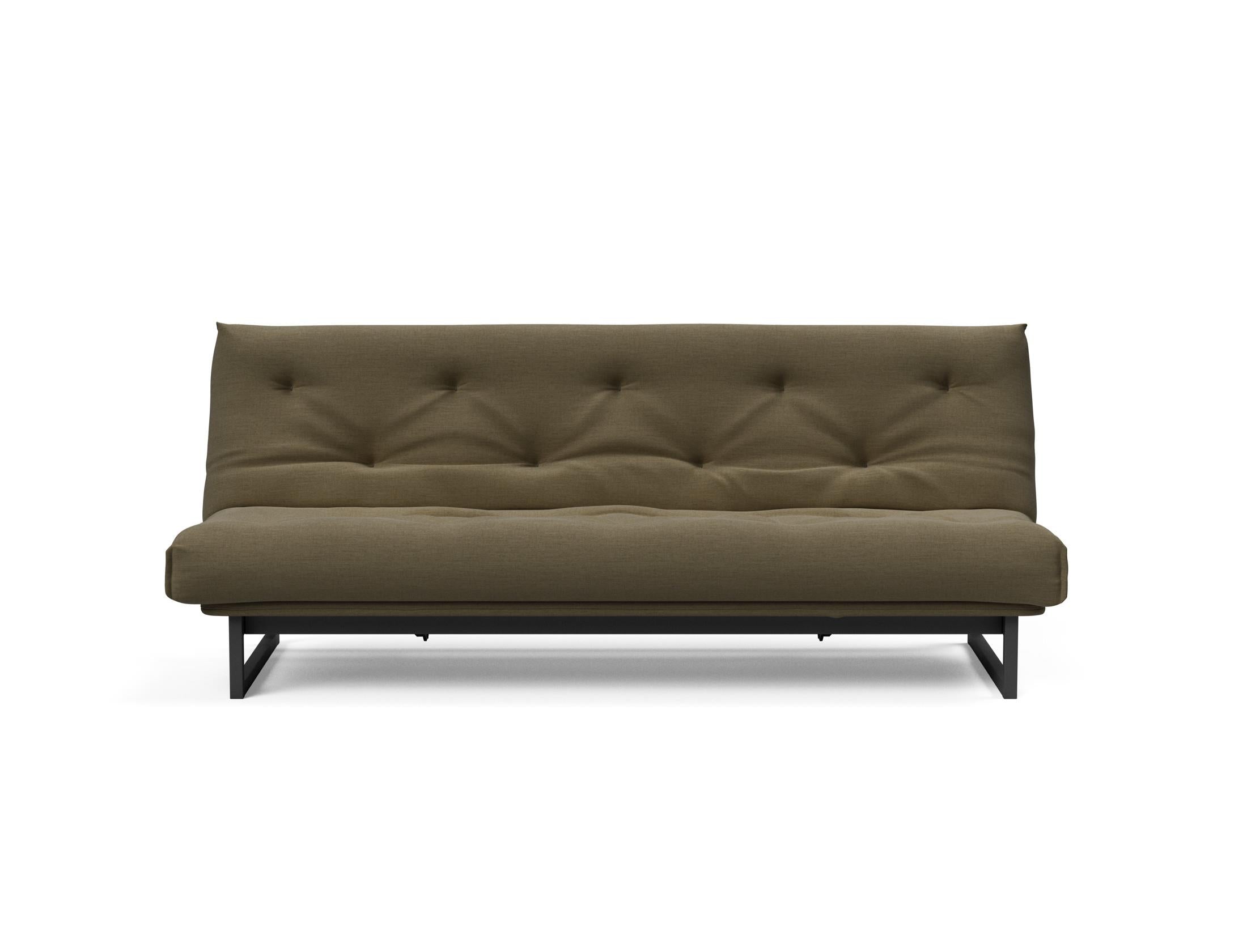 Fraction 120 Bettsofa Nordic: Elegantes Schlafsofa mit hochwertigem Soft Spring Bezug, perfekt für entspannte Nächte und modernes Wohndesign.