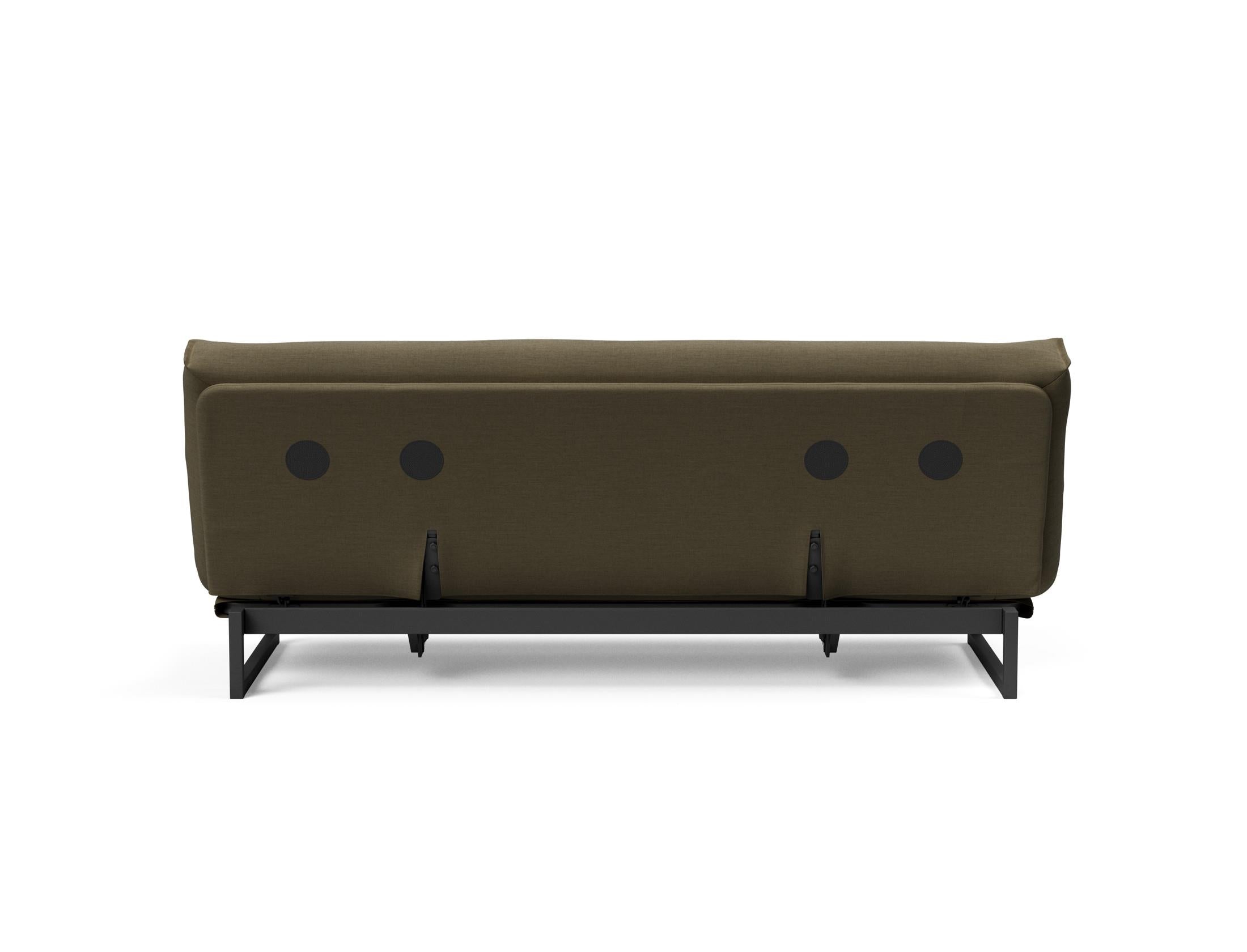 Fraction 120 Bettsofa Nordic: Stilvolles Schlafsofa mit hochwertiger Taschenfederkernmatratze. Ideal für modernes Wohnen und flexible Nutzung.