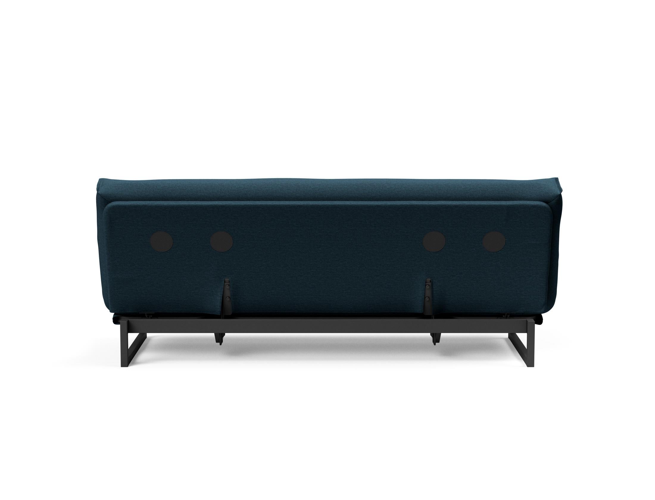 Fraction 120 Bettsofa Nordic: Stilvolles Schlafsofa mit weichem Soft Spring Bezug, ideal für gemütliche Nächte und zeitgemäße Einrichtung.