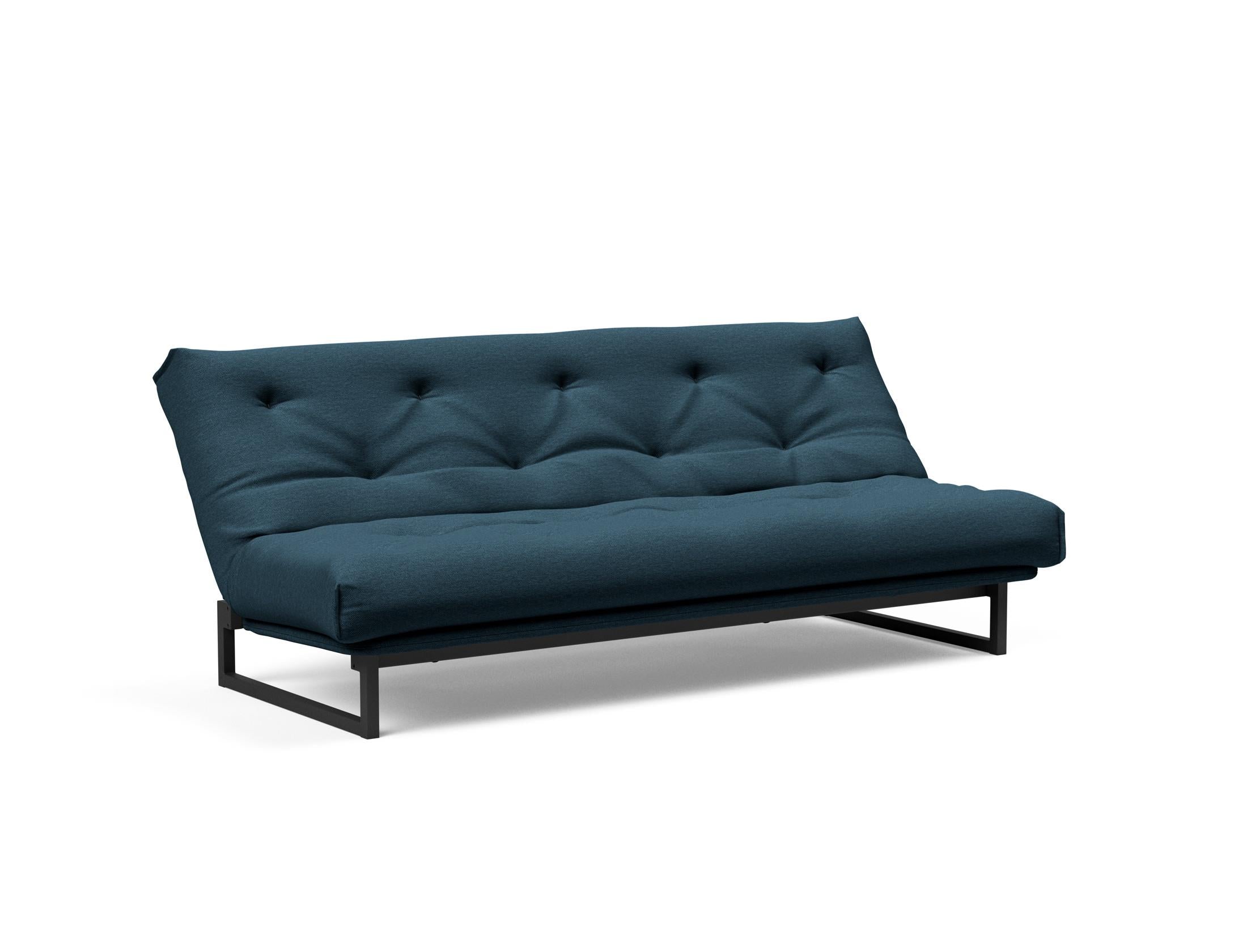 Fraction 120 Bettsofa Nordic: Stilvolles Schlafsofa mit weichem Soft Spring Bezug, ideal für gemütliche Nächte und zeitgemäße Einrichtung.