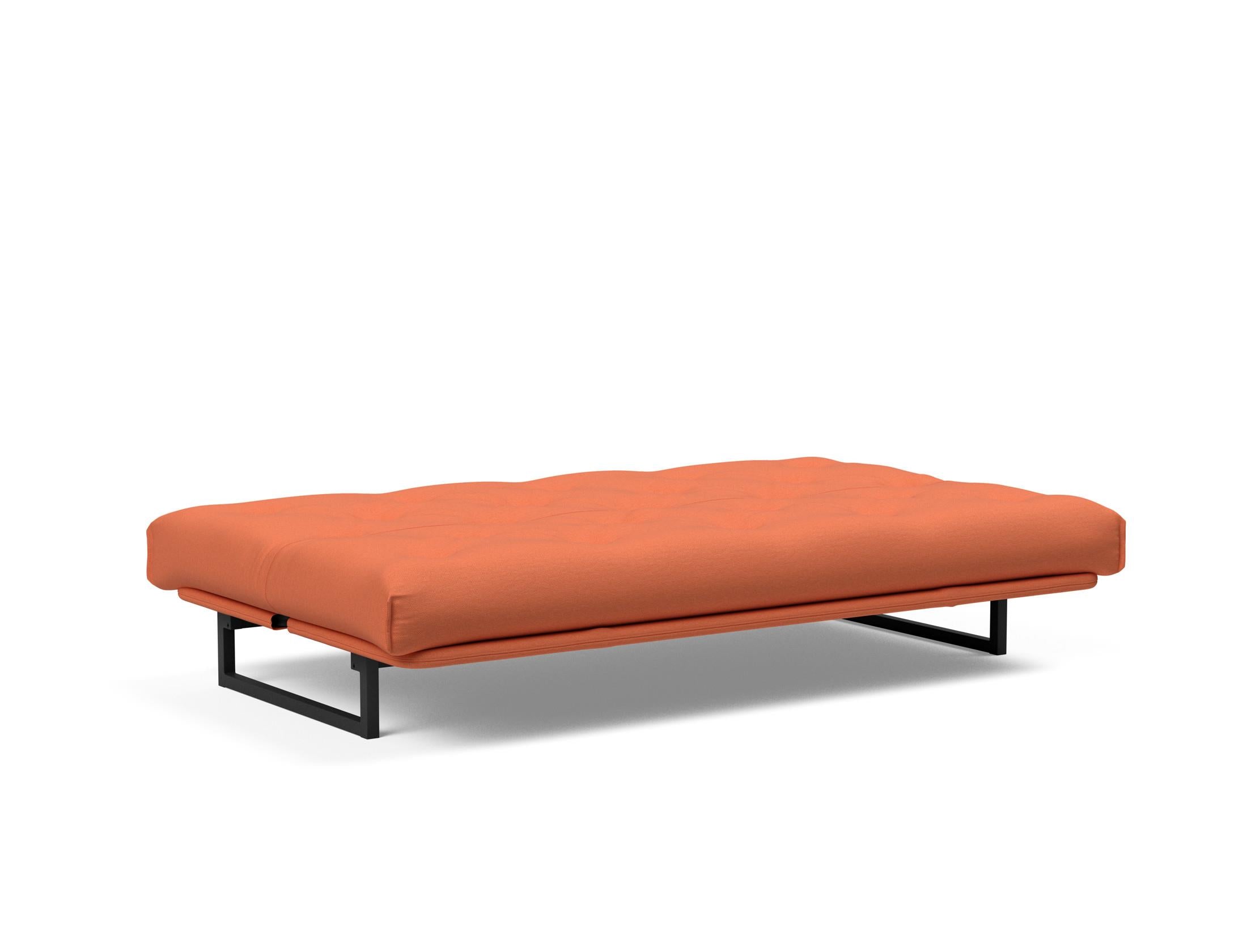 Fraction 120 Bettsofa Nordic: Stilvolles Schlafsofa mit weichem Soft Spring Bezug, ideal für gemütliche Nächte und zeitgemäße Einrichtung.