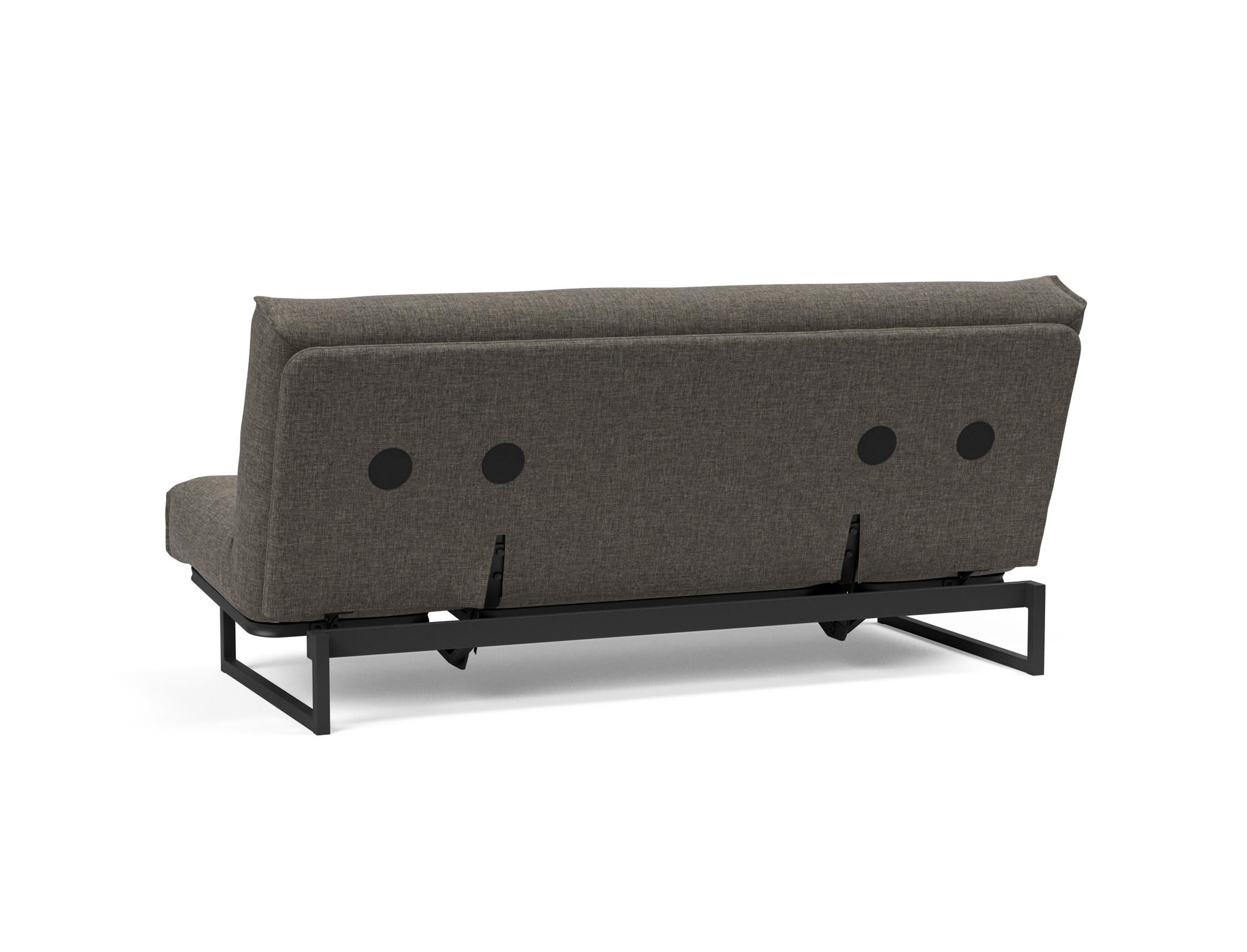 Fraction 140 Bettsofa Nordic Soft Spring: modernes skandinavisches Sofa, perfekt für kompakte Wohnräume, bietet stilvollen Komfort und praktische Schlaflösung.