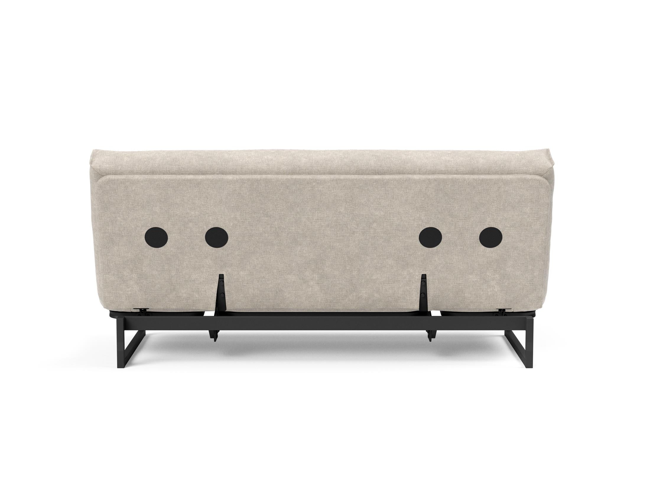 Fraction 140 Bettsofa Nordic Soft Spring: elegantes skandinavisches Design, ideal für kleine Räume, vereint Komfort und Funktionalität für erholsame Nächte.