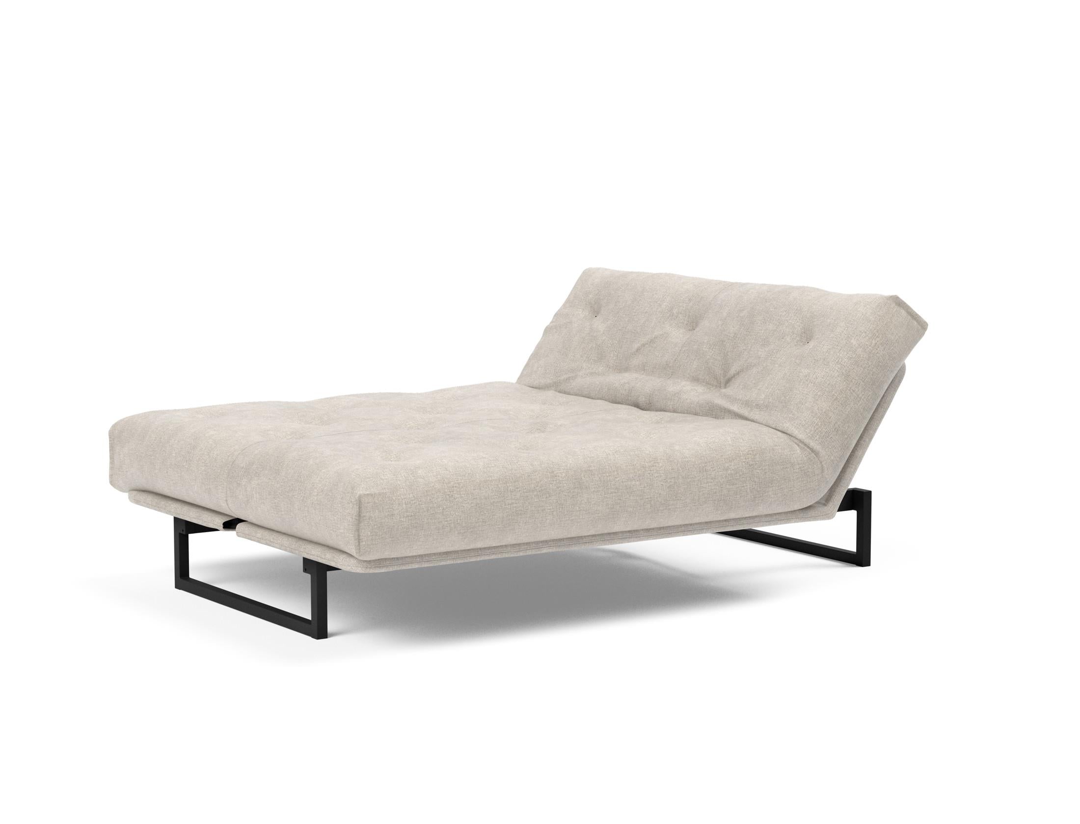 Fraction 140 Bettsofa Nordic: Stilvolles Sofa mit Soft Spring Bezug. Ideal für entspannte Stunden und als komfortable Schlaflösung.