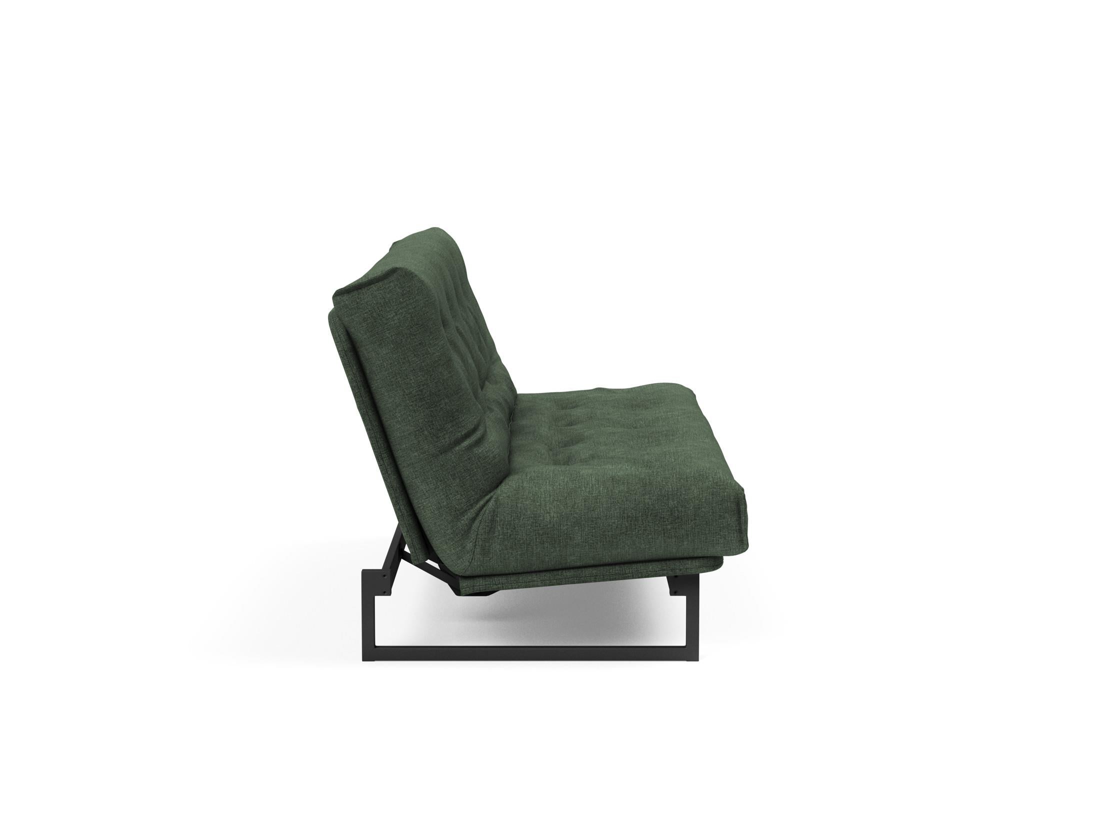 Fraction 140 Bettsofa Nordic: Stilvolles Sofa mit Soft Spring Bezug. Ideal für entspannte Stunden und als komfortable Schlaflösung.