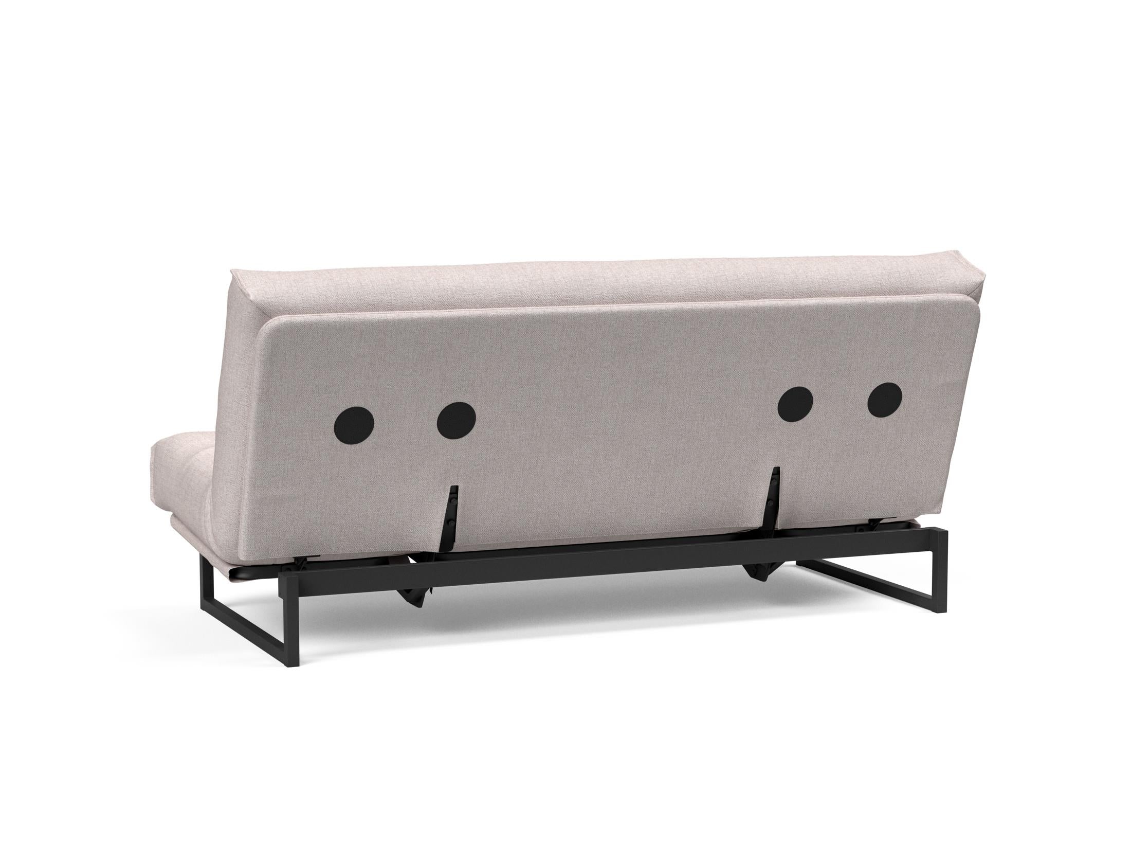 Fraction 140 Bettsofa Nordic: Elegantes Design mit Soft Spring Bezug. Perfekt für gemütliche Abende und als praktische Schlafgelegenheit.