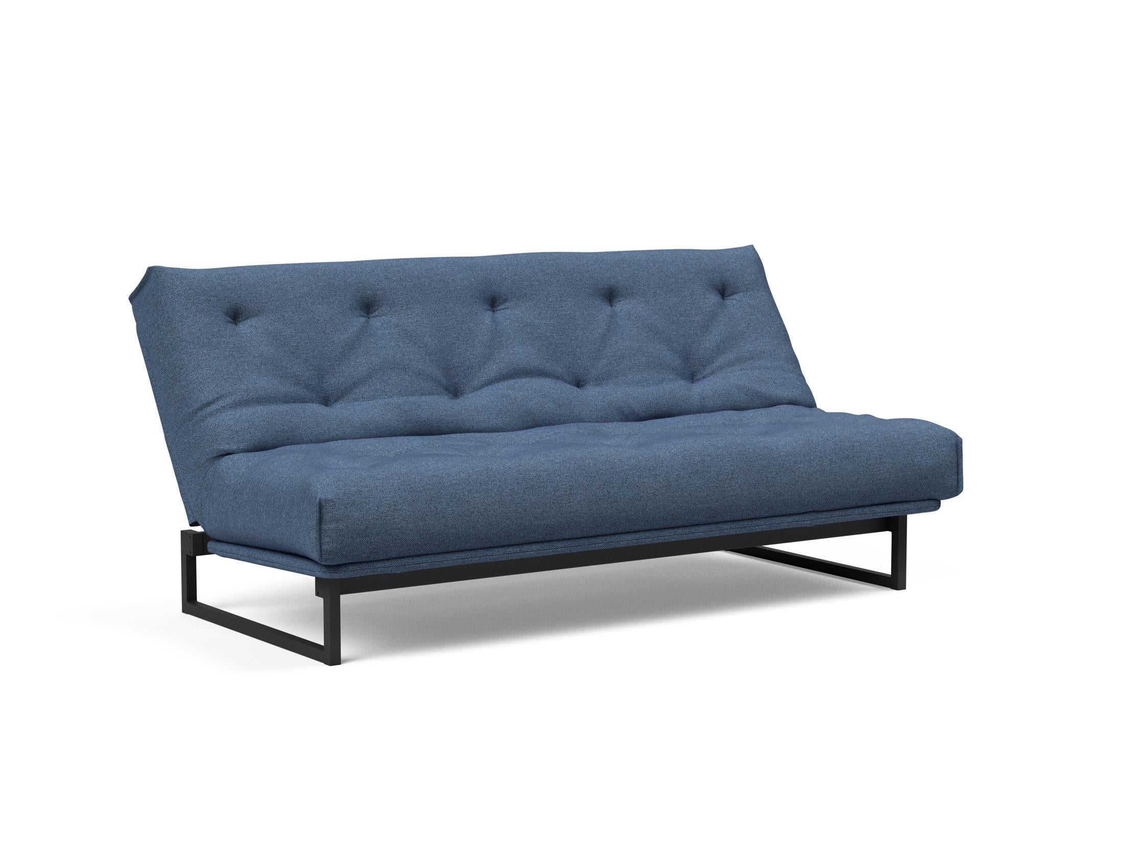 Fraction 140 Bettsofa Nordic: Stilvolles Sofa mit Soft Spring Bezug. Ideal für entspannte Stunden und als komfortable Schlaflösung.