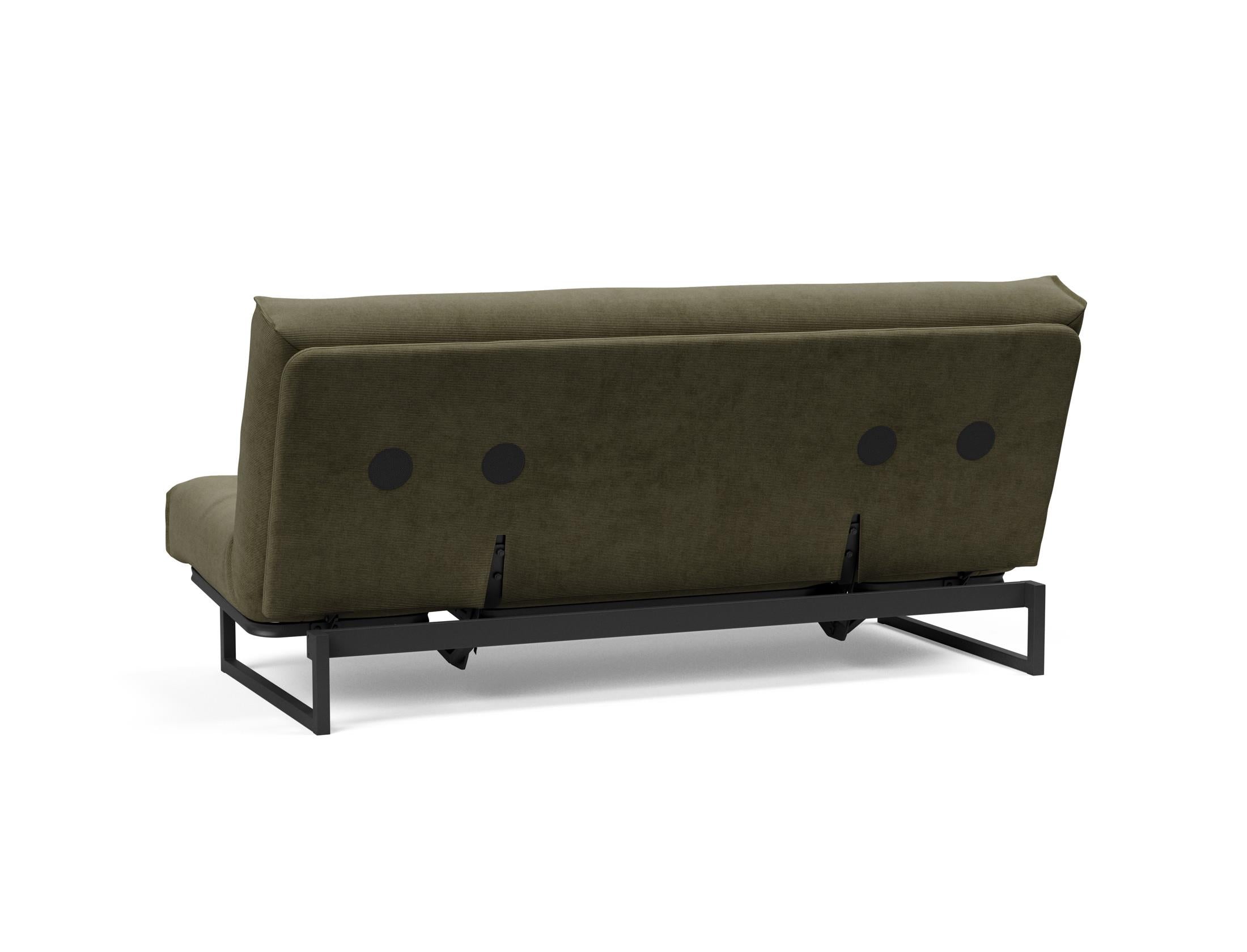 Fraction 140 Bettsofa Nordic Soft Spring: elegantes skandinavisches Design, ideal für kleine Räume, vereint Komfort und Funktionalität für erholsame Nächte.