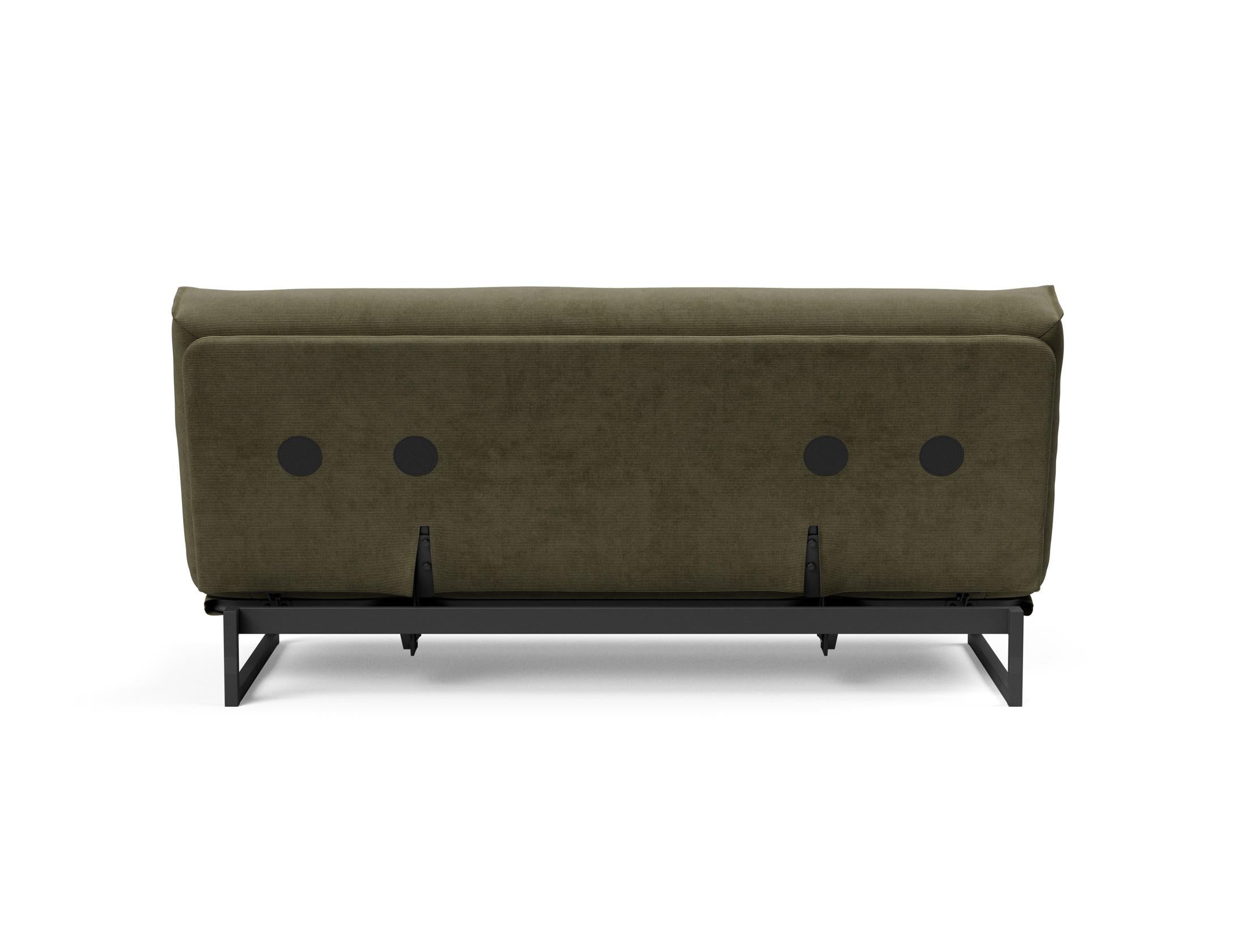 Fraction 140 Bettsofa Nordic: Stilvolles Sofa mit Soft Spring Bezug. Ideal für entspannte Stunden und als komfortable Schlaflösung.