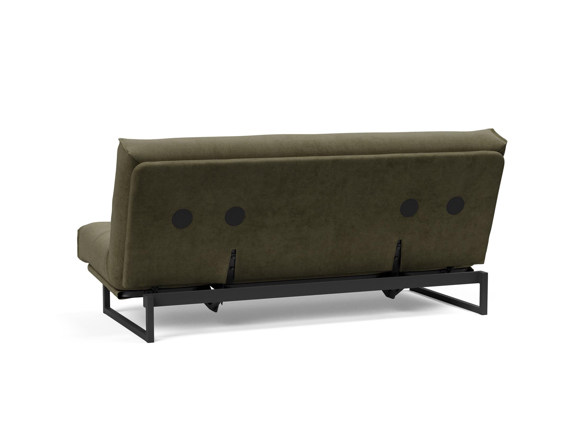 Fraction 140 Bettsofa Nordic: Elegantes Design mit Soft Spring Bezug. Perfekt für gemütliche Abende und als praktische Schlafgelegenheit.