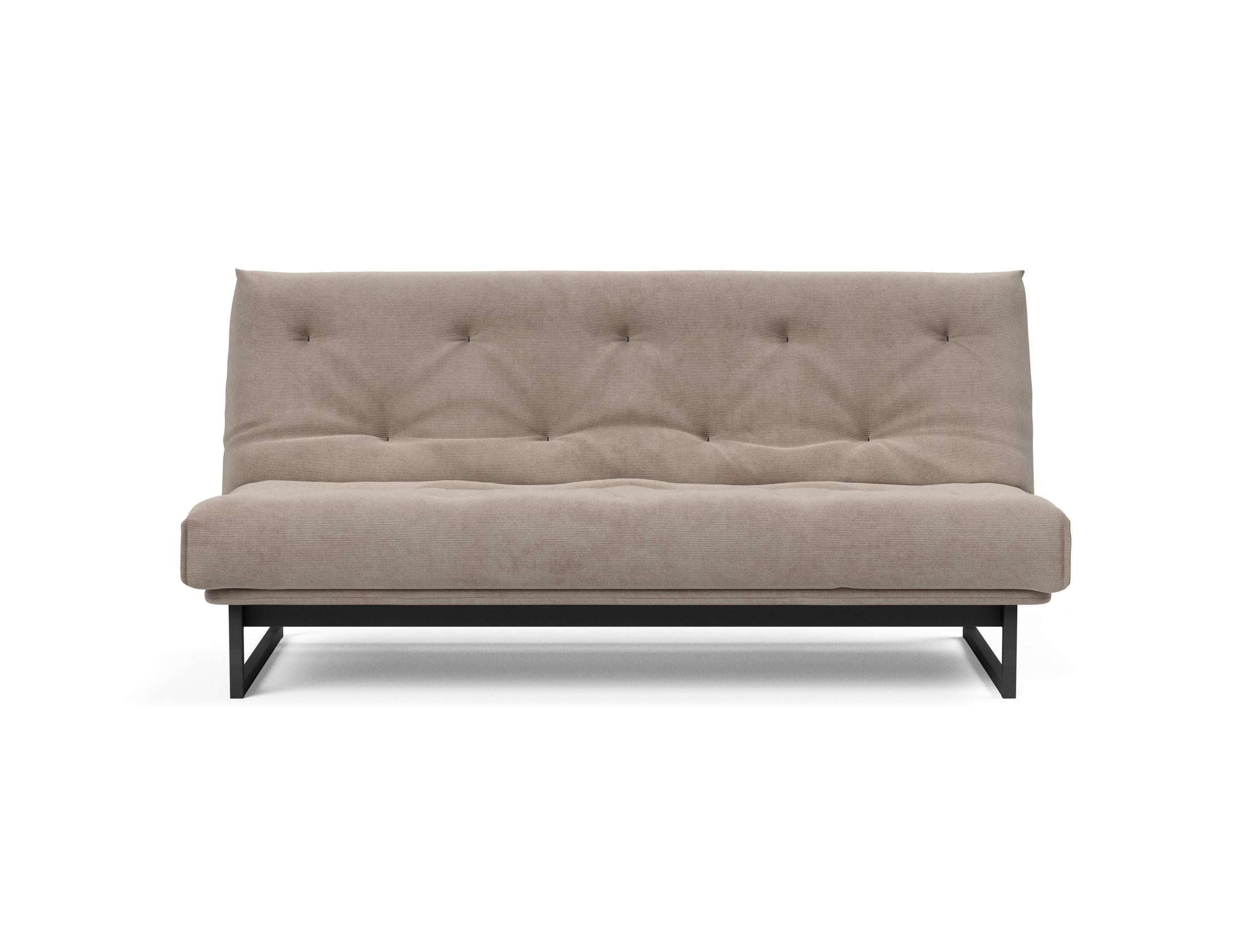 Fraction 140 Bettsofa Nordic: Elegantes Design mit Soft Spring Bezug. Perfekt für gemütliche Abende und als praktische Schlafgelegenheit.