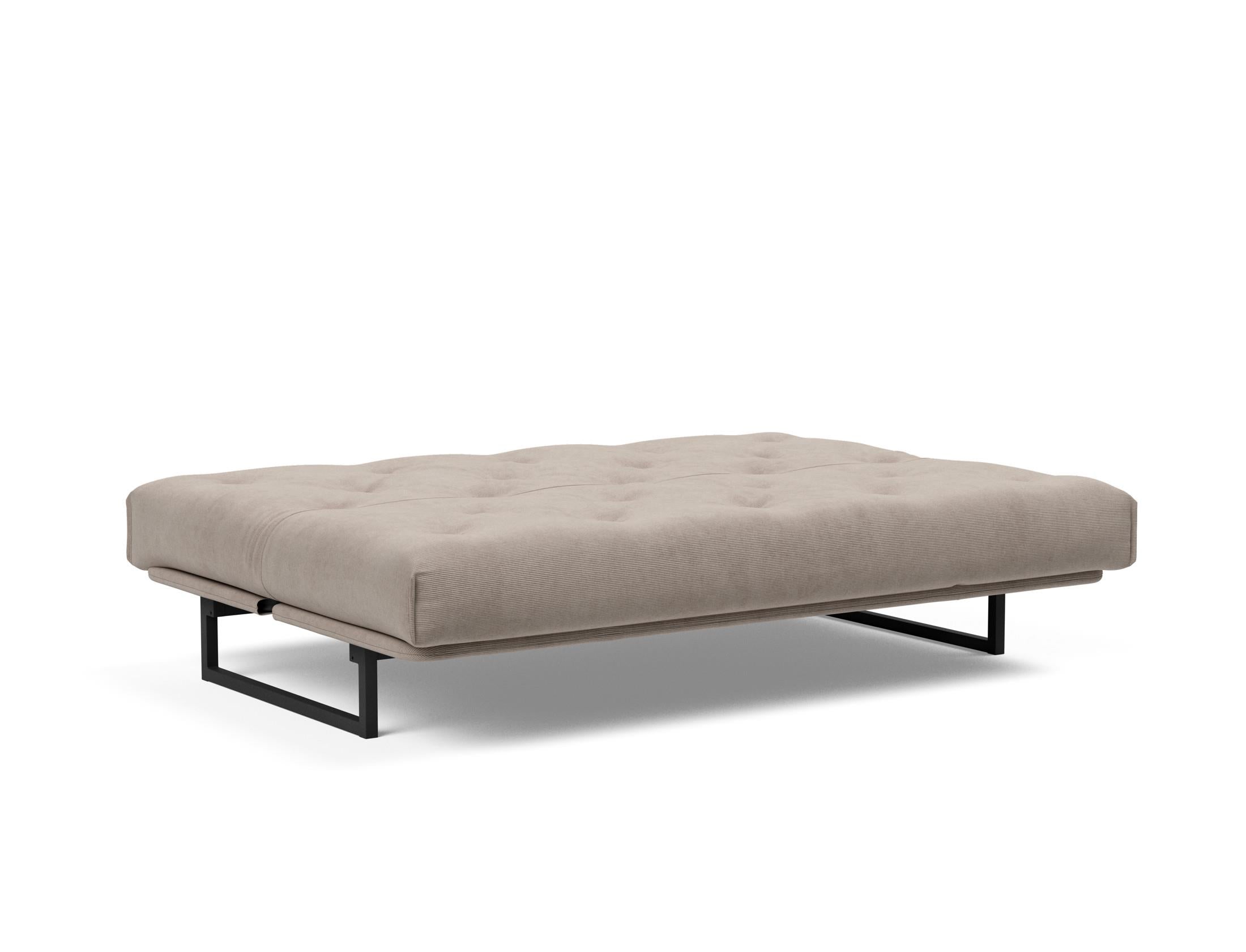 Fraction 140 Bettsofa Nordic: Stilvolles Sofa mit Soft Spring Bezug. Ideal für entspannte Stunden und als komfortable Schlaflösung.