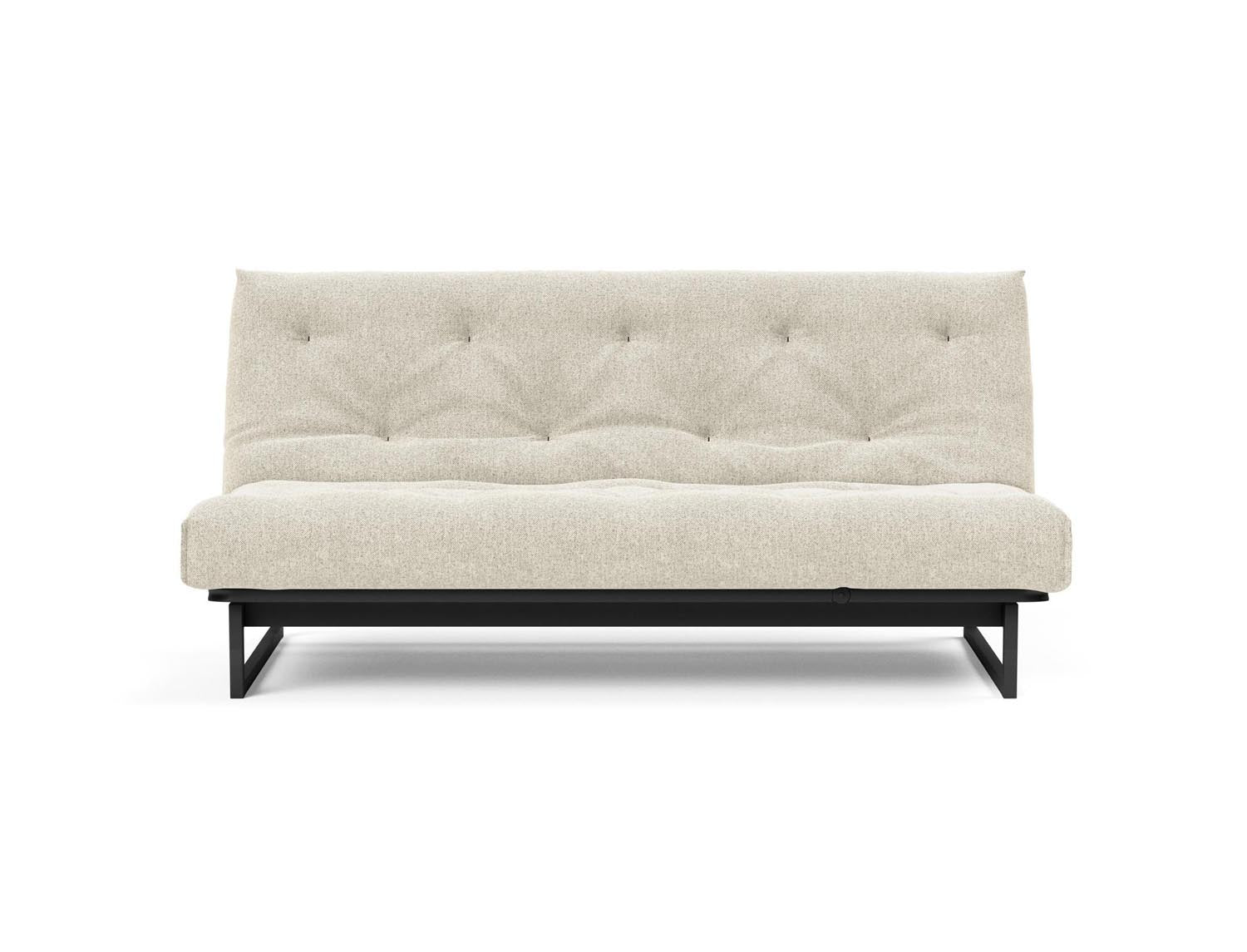 Fraction 140 Bettsofa Nordic Soft Spring: modernes skandinavisches Sofa, perfekt für kompakte Wohnräume, bietet stilvollen Komfort und praktische Schlaflösung.