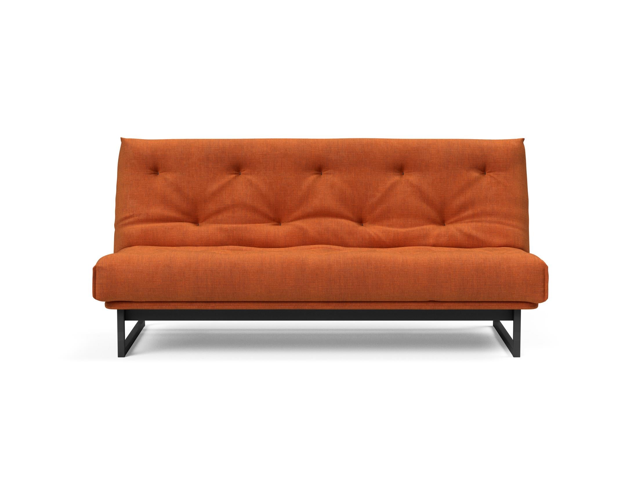 Fraction 140 Bettsofa Nordic: Stilvolles Sofa mit Soft Spring Bezug. Ideal für entspannte Stunden und als komfortable Schlaflösung.