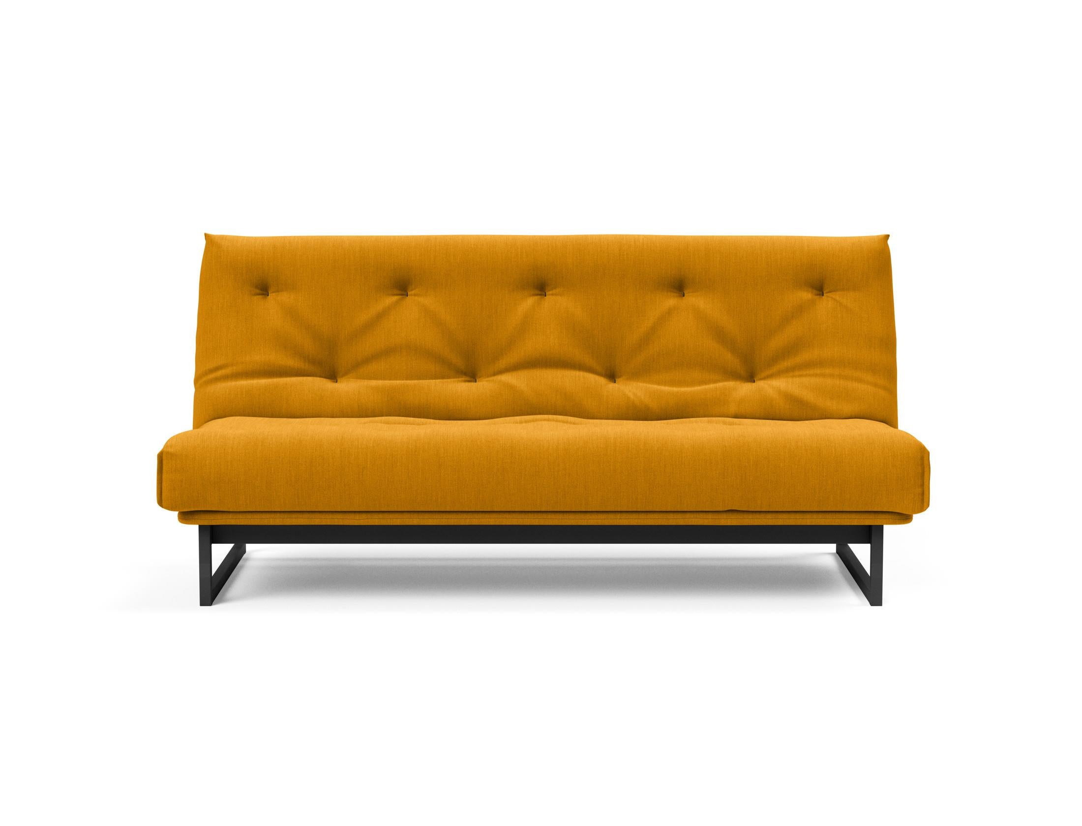 Fraction 140 Bettsofa Nordic: Stilvolles Sofa mit Soft Spring Bezug. Ideal für entspannte Stunden und als komfortable Schlaflösung.