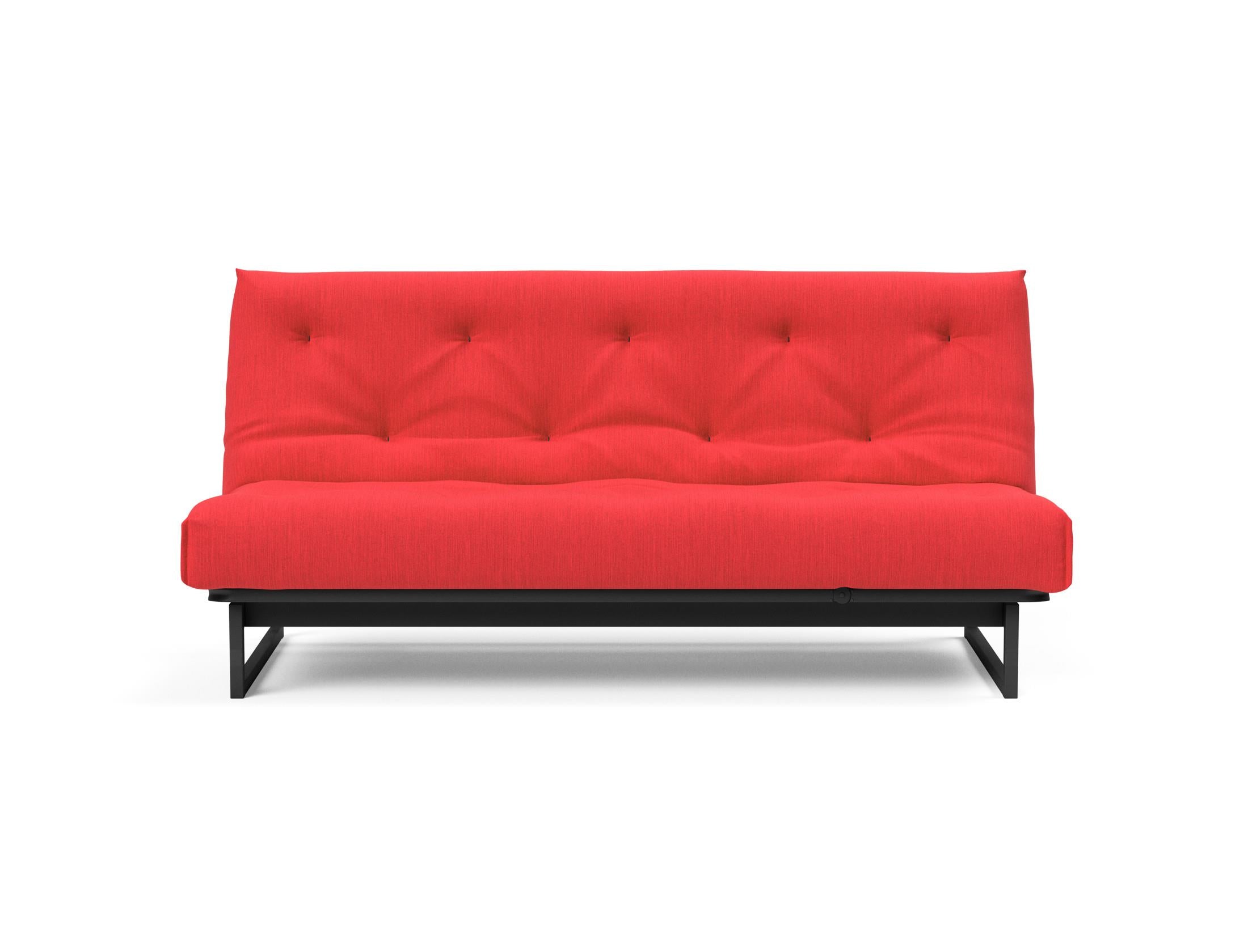 Fraction 140 Bettsofa Nordic Soft Spring: elegantes skandinavisches Design, ideal für kleine Räume, vereint Komfort und Funktionalität für erholsame Nächte.