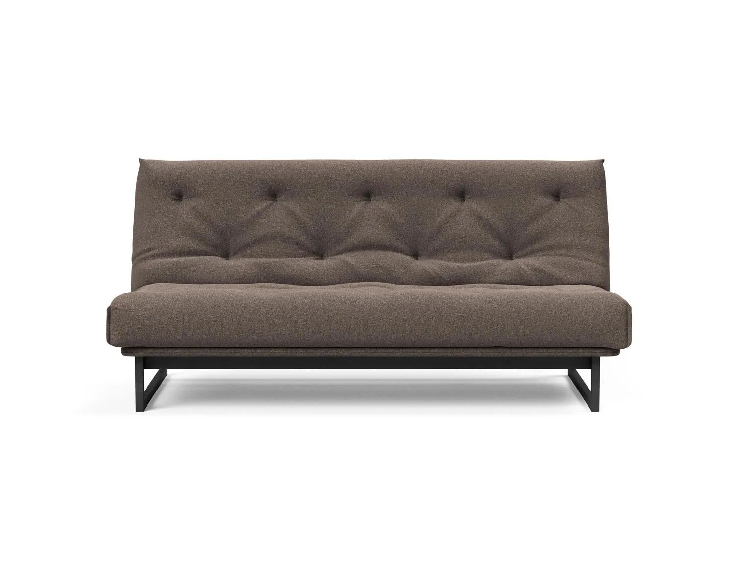 Fraction 140 Bettsofa Nordic Soft Spring: stilvolles skandinavisches Sofa mit optimalem Schlafkomfort, perfekt für kompakte Wohnräume.