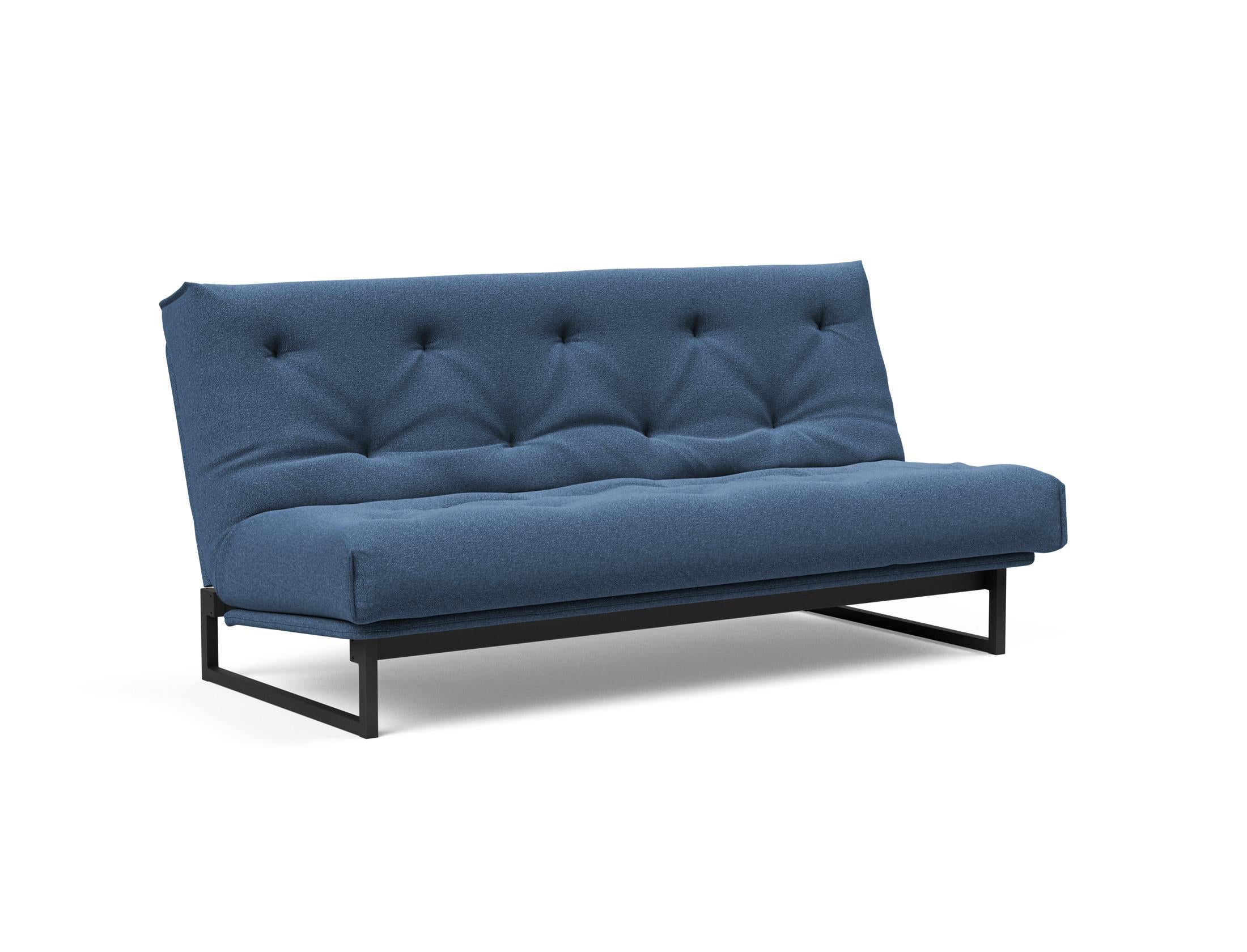 Fraction 140 Bettsofa Nordic Soft Spring: elegantes skandinavisches Design, ideal für kleine Räume, vereint Komfort und Funktionalität für erholsame Nächte.