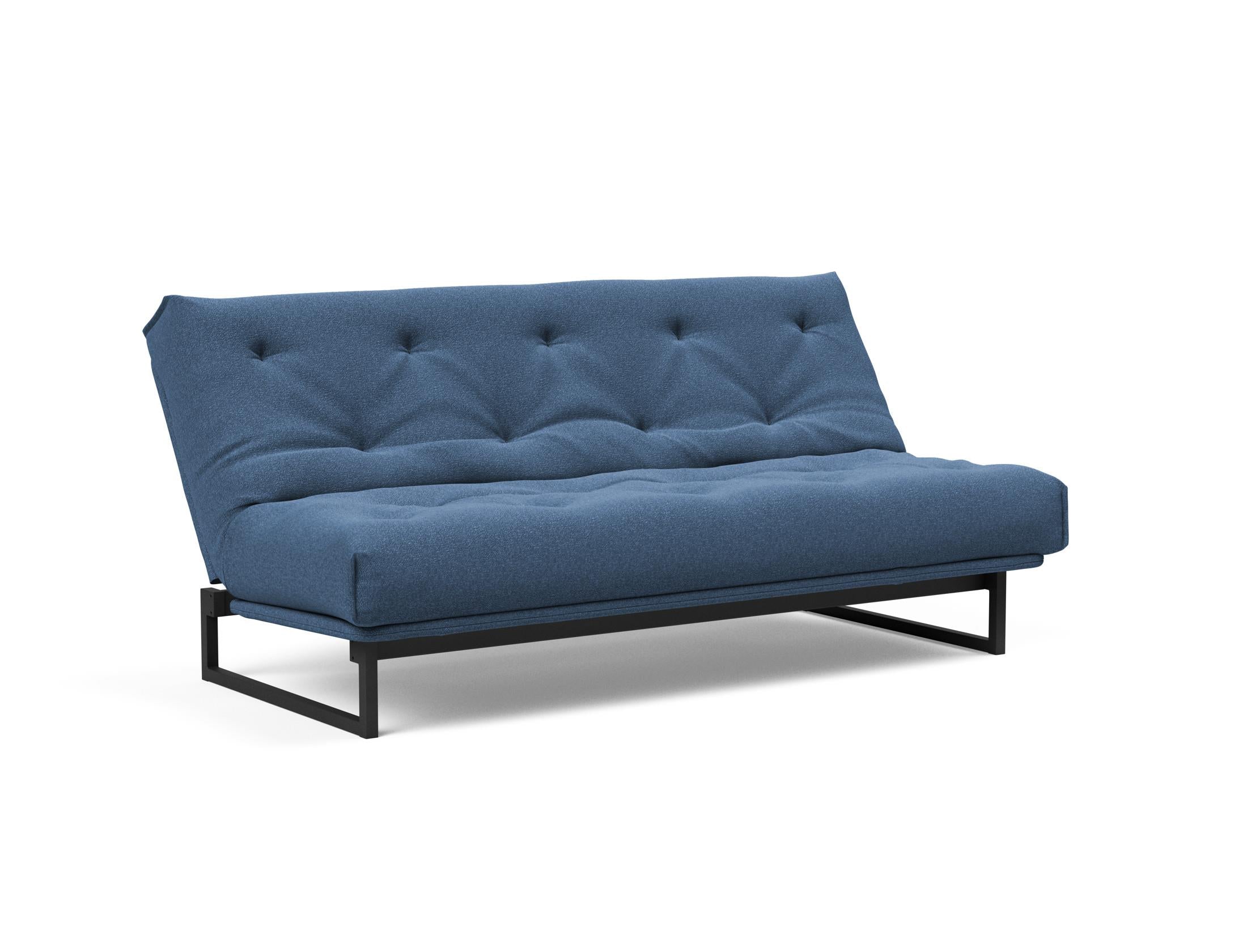 Fraction 140 Bettsofa Nordic Soft Spring: elegantes skandinavisches Design, ideal für kleine Räume, vereint Komfort und Funktionalität für erholsame Nächte.