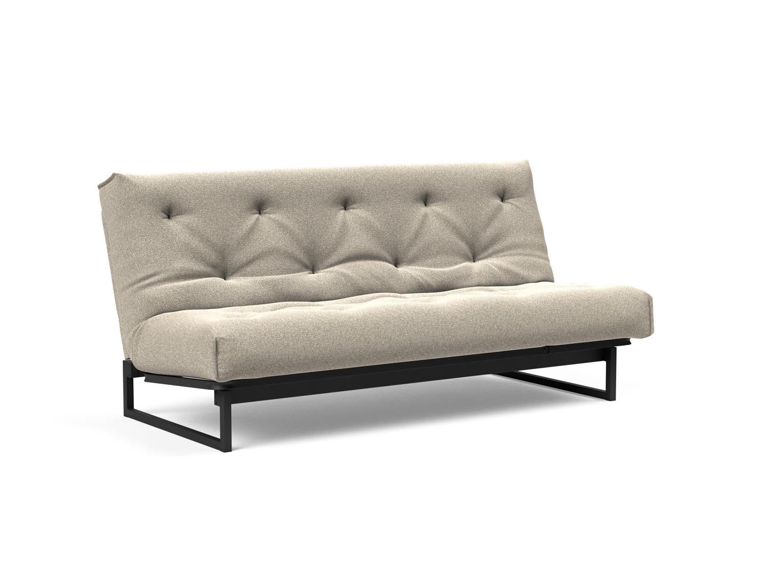Fraction 140 Bettsofa Nordic: Elegantes Design mit Soft Spring Bezug. Perfekt für gemütliche Abende und als praktische Schlafgelegenheit.