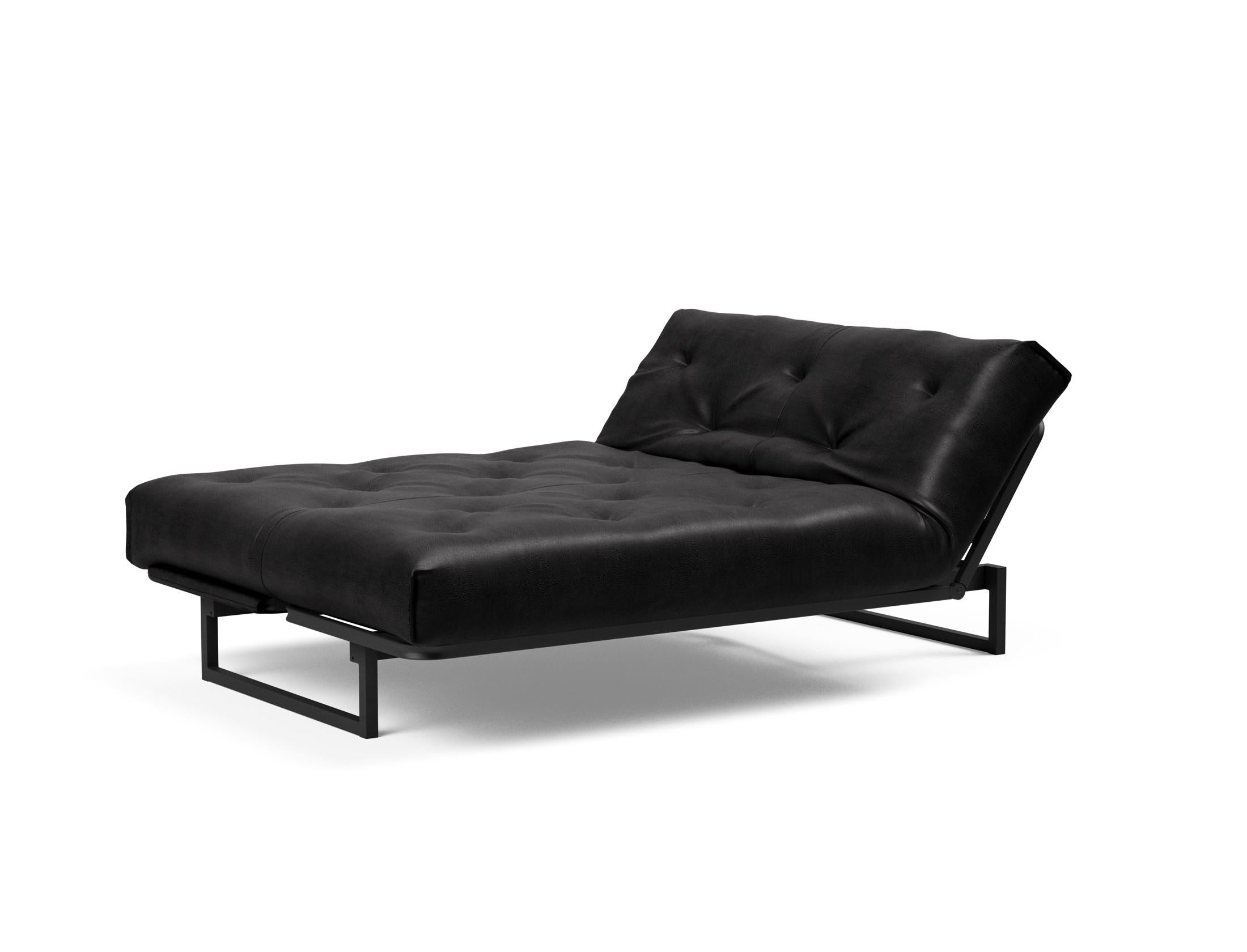 Fraction 140 Bettsofa Nordic Soft Spring: modernes skandinavisches Sofa, perfekt für kompakte Wohnräume, bietet stilvollen Komfort und praktische Schlaflösung.