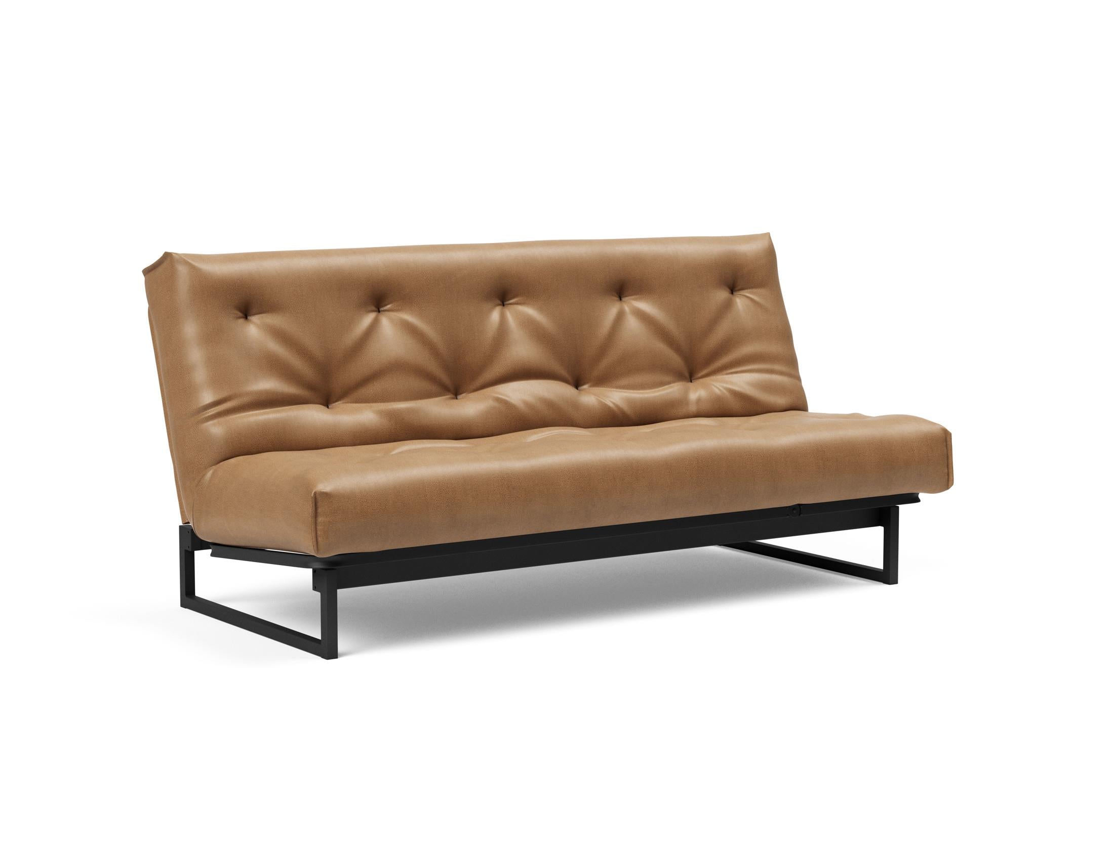 Fraction 140 Bettsofa Nordic Soft Spring: elegantes skandinavisches Design, ideal für kleine Räume, vereint Komfort und Funktionalität für erholsame Nächte.