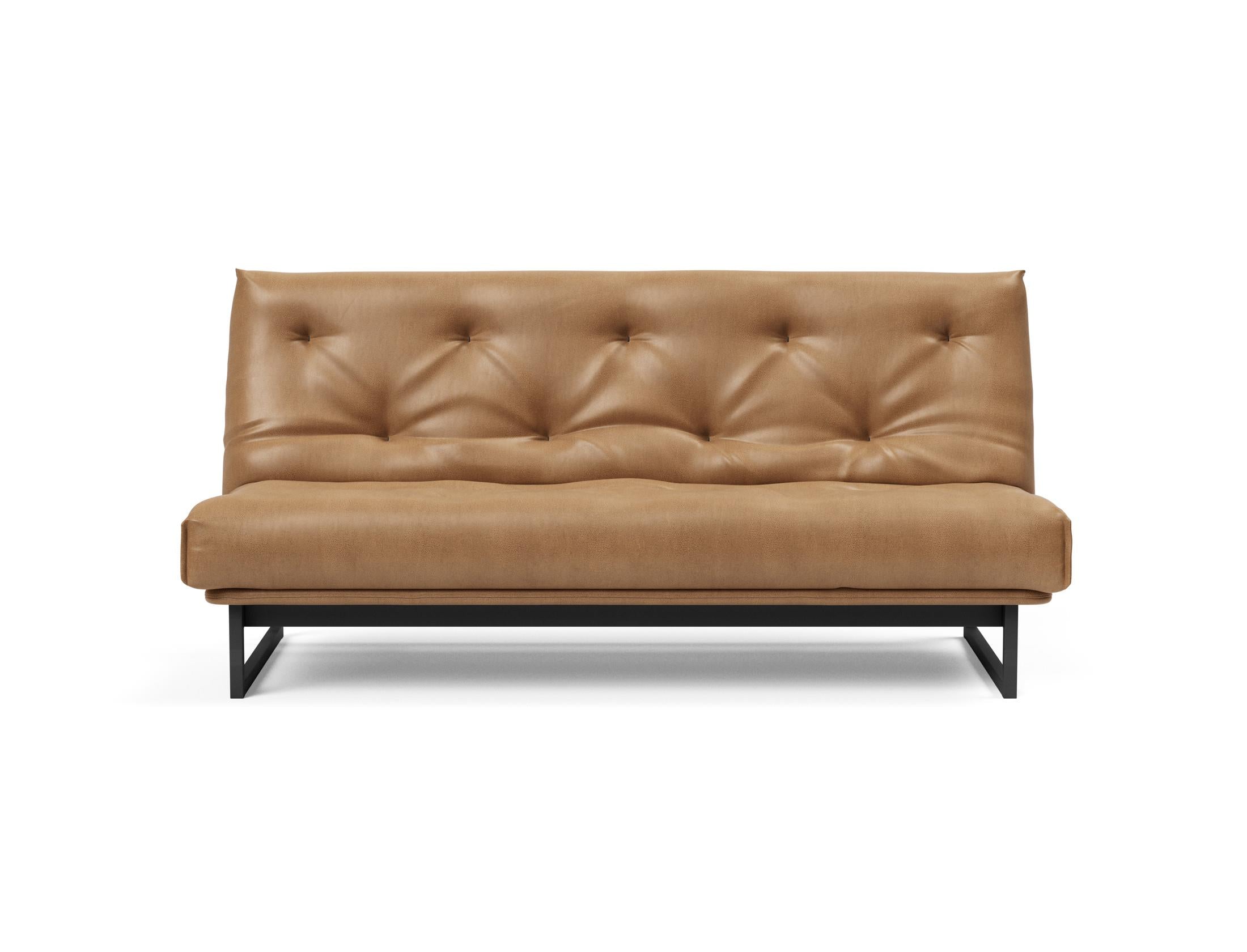 Fraction 140 Bettsofa Nordic: Stilvolles Sofa mit Soft Spring Bezug. Ideal für entspannte Stunden und als komfortable Schlaflösung.