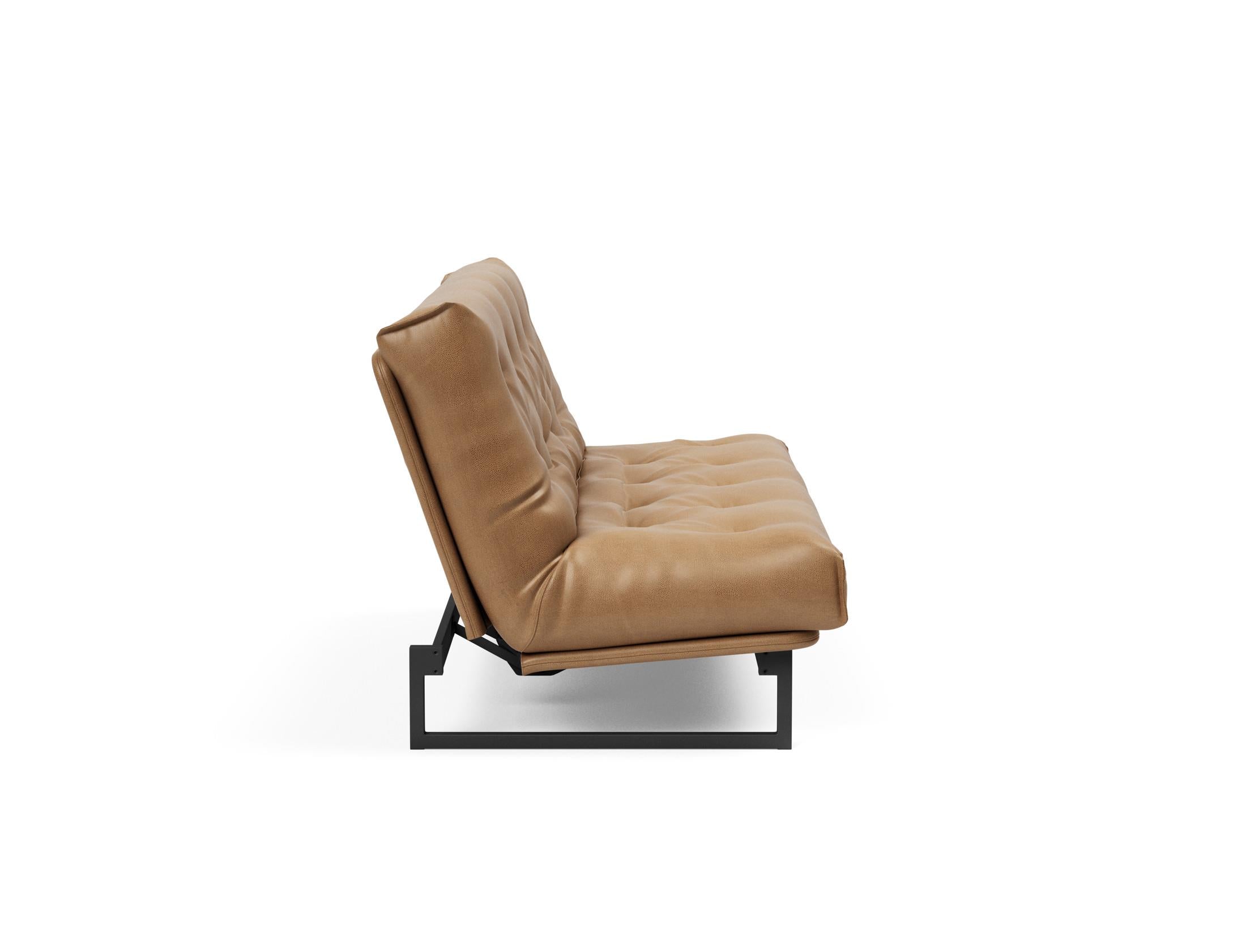 Fraction 140 Bettsofa Nordic: Stilvolles Sofa mit Soft Spring Bezug. Ideal für entspannte Stunden und als komfortable Schlaflösung.