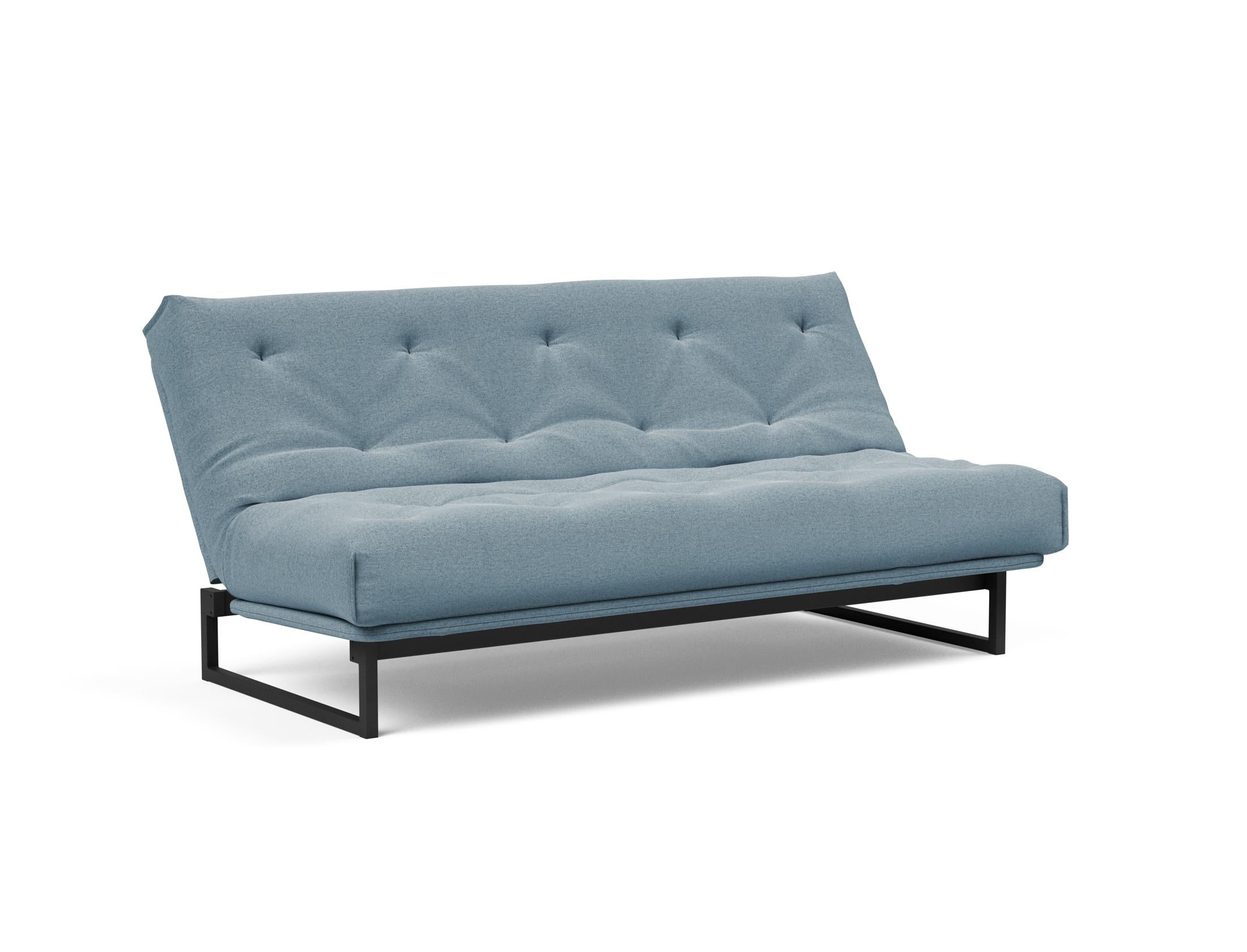 Fraction 140 Bettsofa Nordic: Stilvolles Sofa mit Soft Spring Bezug. Ideal für entspannte Stunden und als komfortable Schlaflösung.