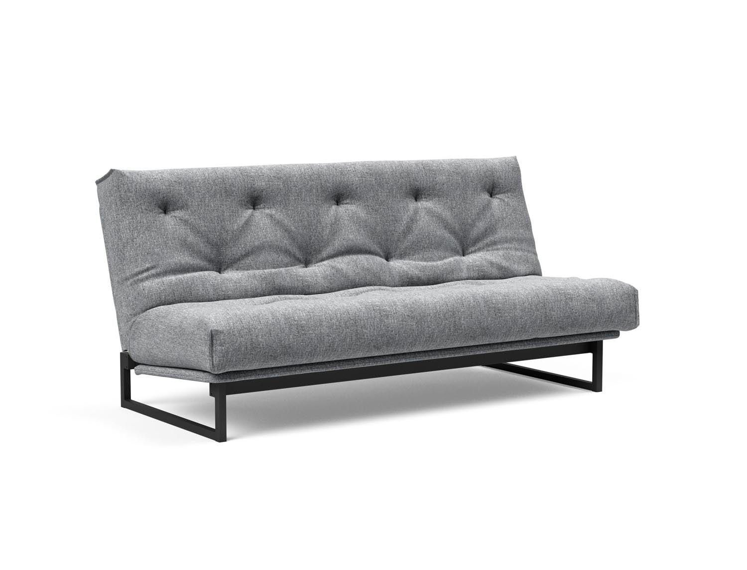 Fraction 140 Bettsofa Nordic: Stilvolles Sofa mit Soft Spring Bezug. Ideal für entspannte Stunden und als komfortable Schlaflösung.