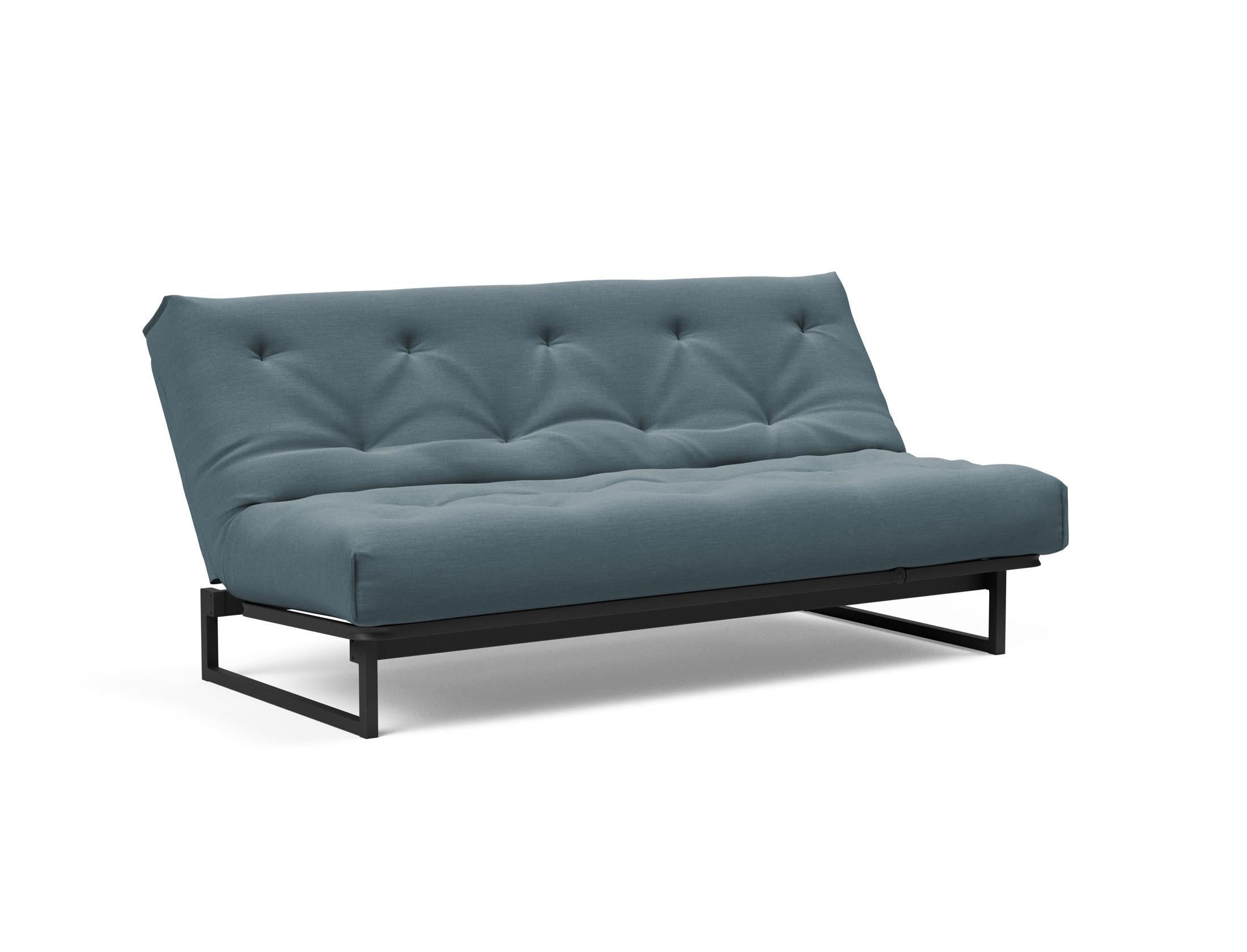 Fraction 140 Bettsofa Nordic Soft Spring: modernes skandinavisches Sofa, perfekt für kompakte Wohnräume, bietet stilvollen Komfort und praktische Schlaflösung.
