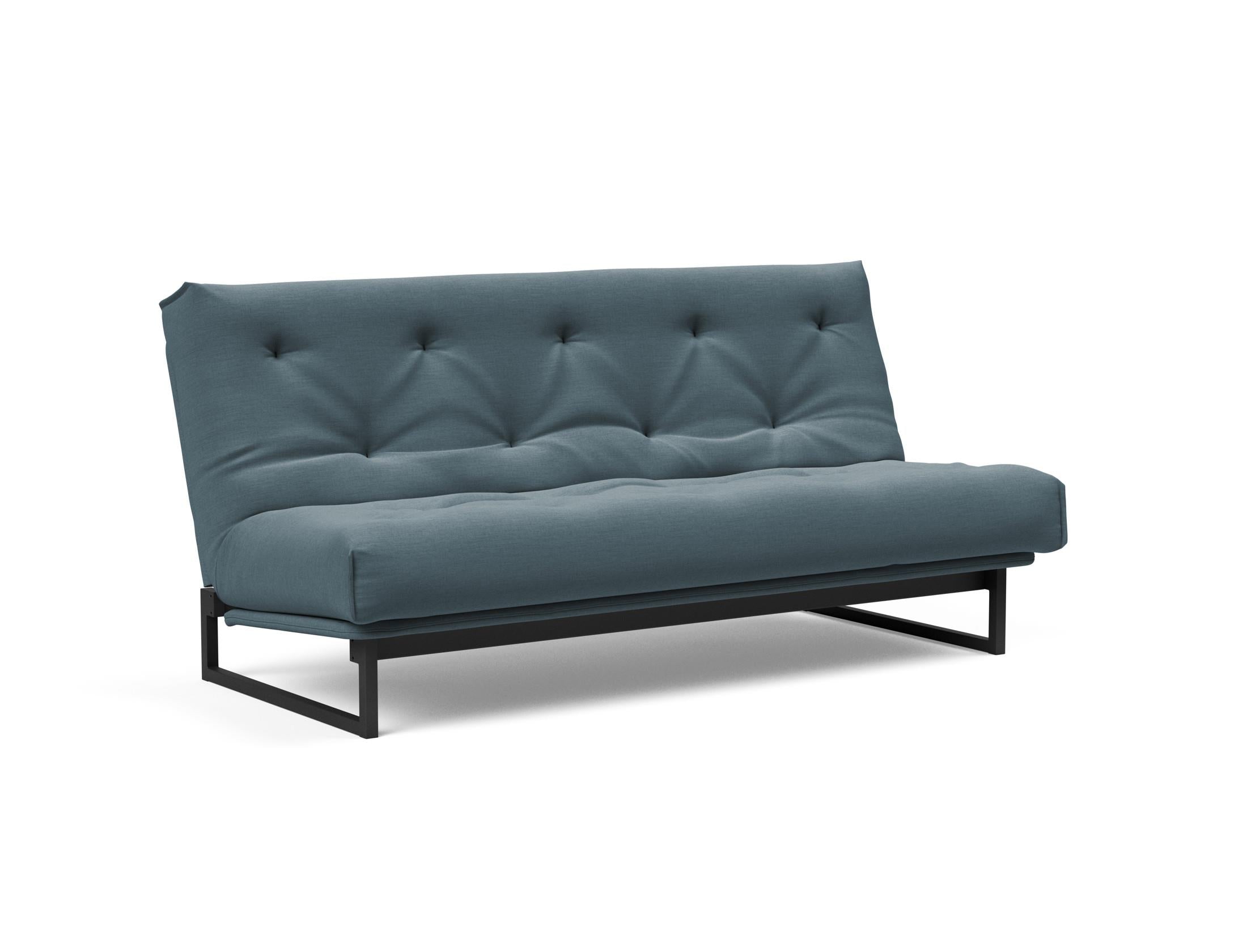 Fraction 140 Bettsofa Nordic: Stilvolles Sofa mit Soft Spring Bezug. Ideal für entspannte Stunden und als komfortable Schlaflösung.