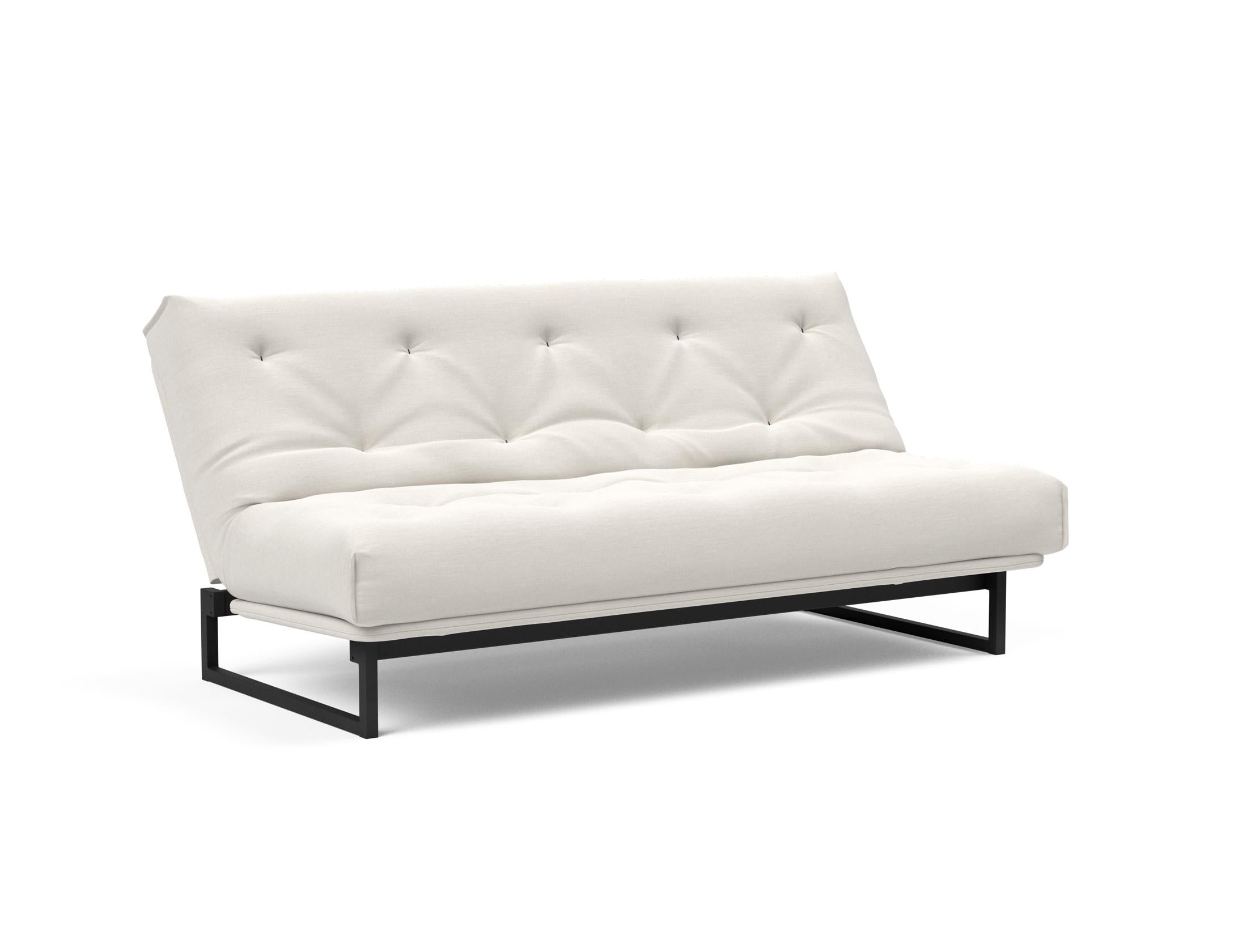 Fraction 140 Bettsofa Nordic: Stilvolles Sofa mit Soft Spring Bezug. Ideal für entspannte Stunden und als komfortable Schlaflösung.