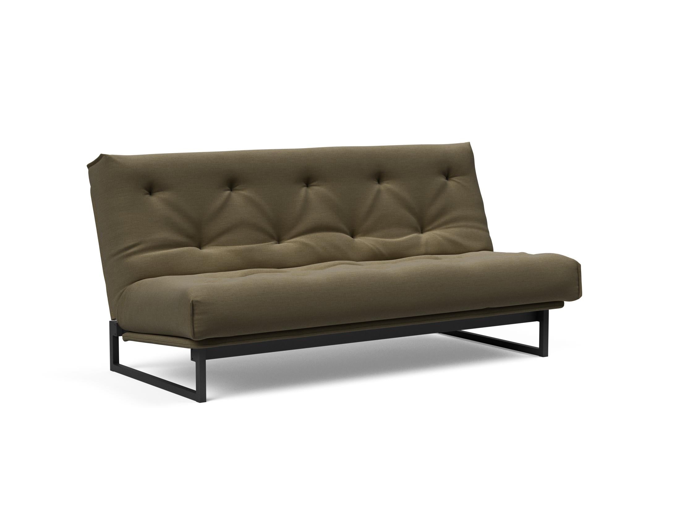 Fraction 140 Bettsofa Nordic: Stilvolles Sofa mit Soft Spring Bezug. Ideal für entspannte Stunden und als komfortable Schlaflösung.
