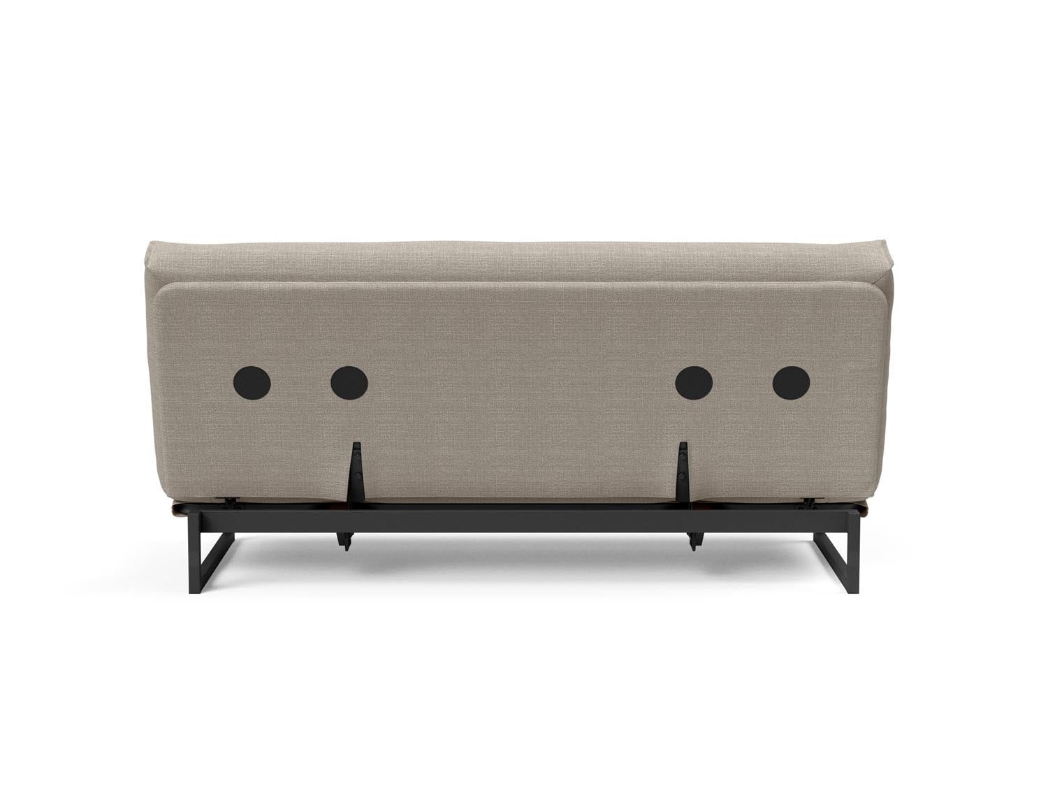 Fraction 140 Bettsofa Nordic: Stilvolles Sofa mit Soft Spring Bezug. Ideal für entspannte Stunden und als komfortable Schlaflösung.