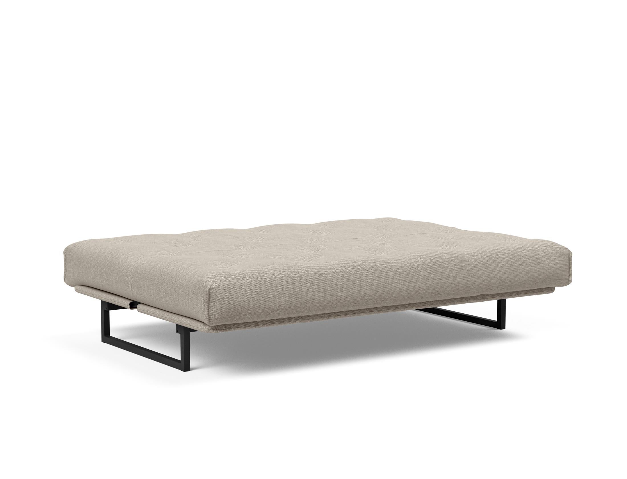 Fraction 140 Bettsofa Nordic: Stilvolles Sofa mit Soft Spring Bezug. Ideal für entspannte Stunden und als komfortable Schlaflösung.