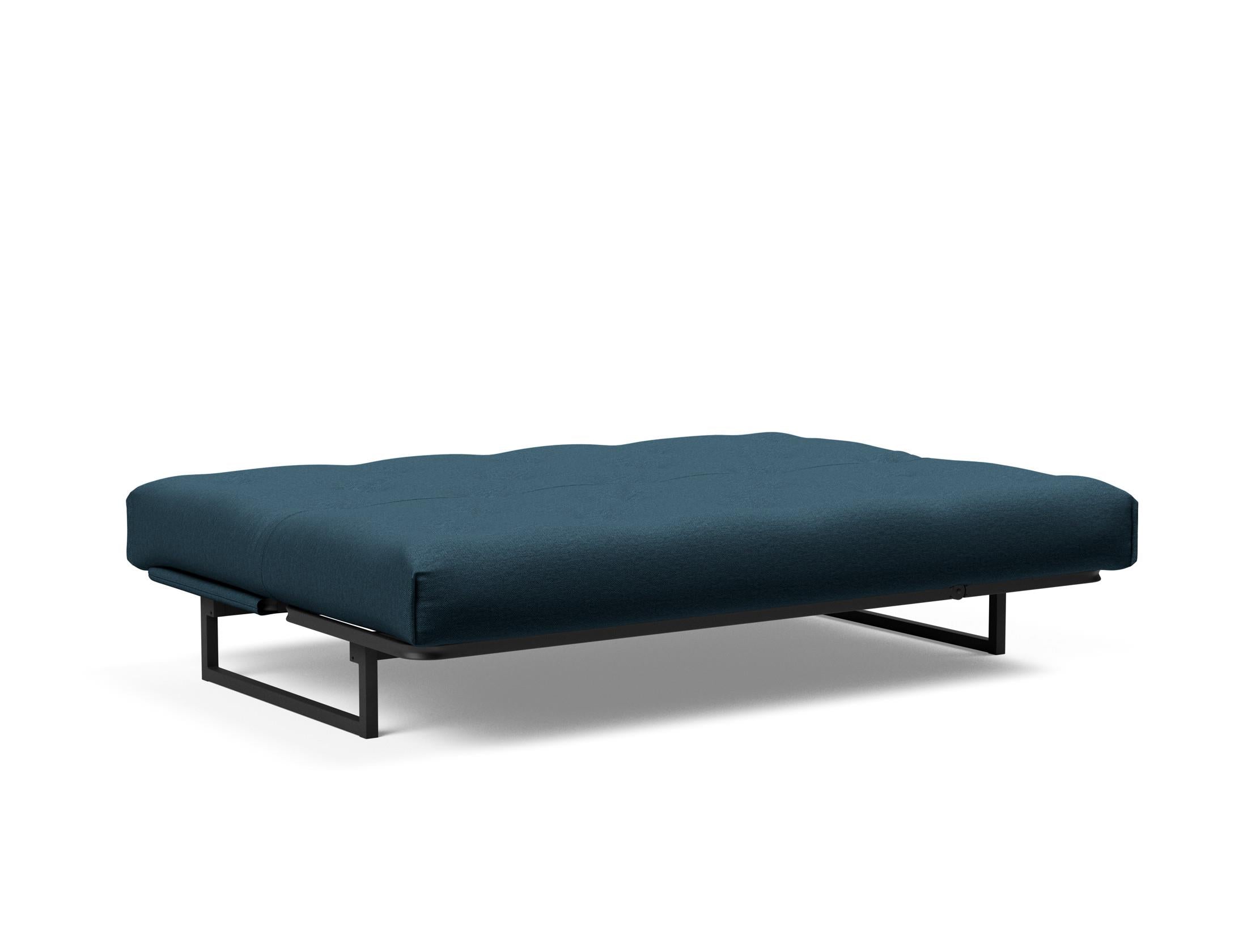Fraction 140 Bettsofa Nordic Soft Spring: modernes skandinavisches Sofa, perfekt für kompakte Wohnräume, bietet stilvollen Komfort und praktische Schlaflösung.