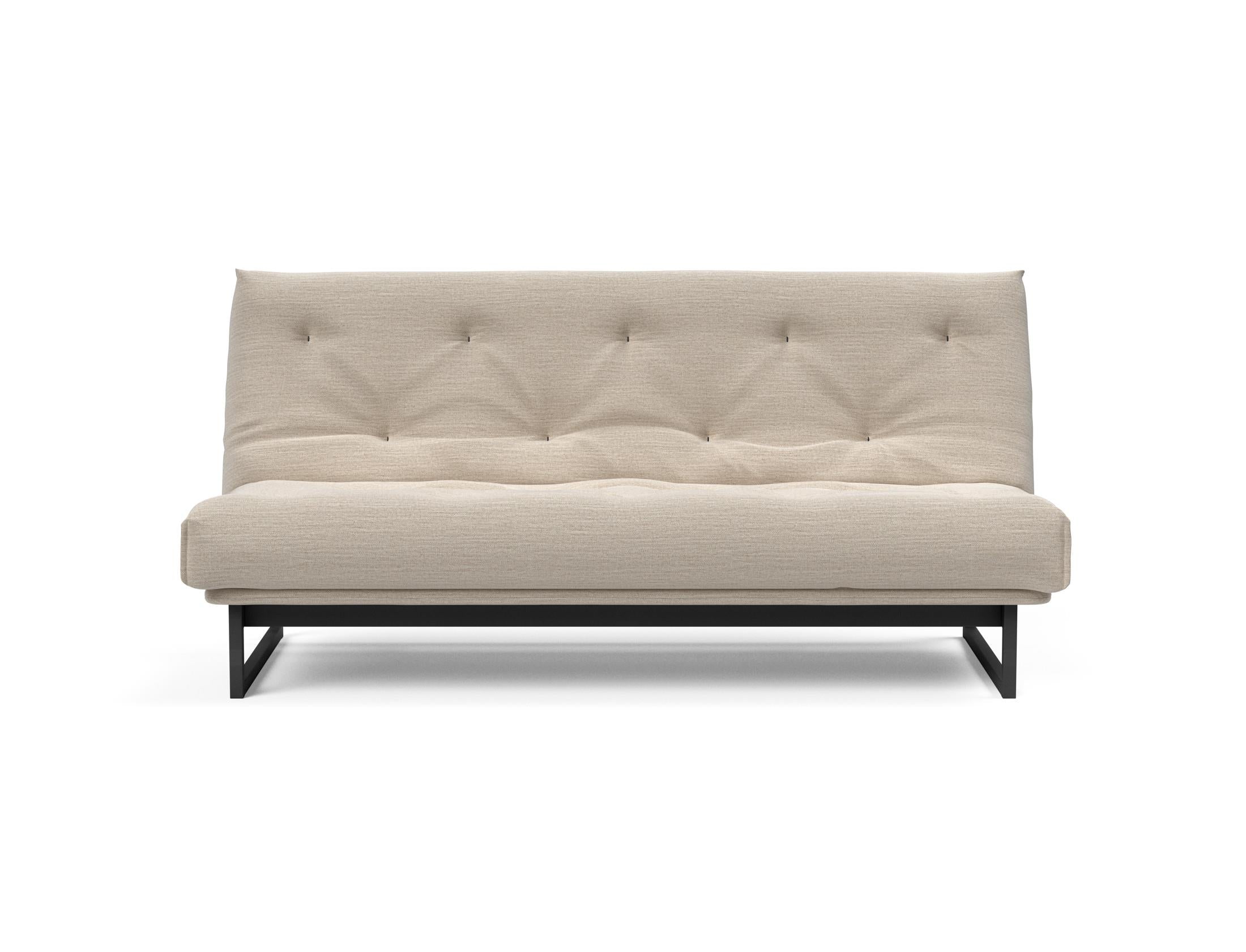 Fraction 140 Bettsofa Nordic: Elegantes Design mit Soft Spring Bezug. Perfekt für gemütliche Abende und als praktische Schlafgelegenheit.